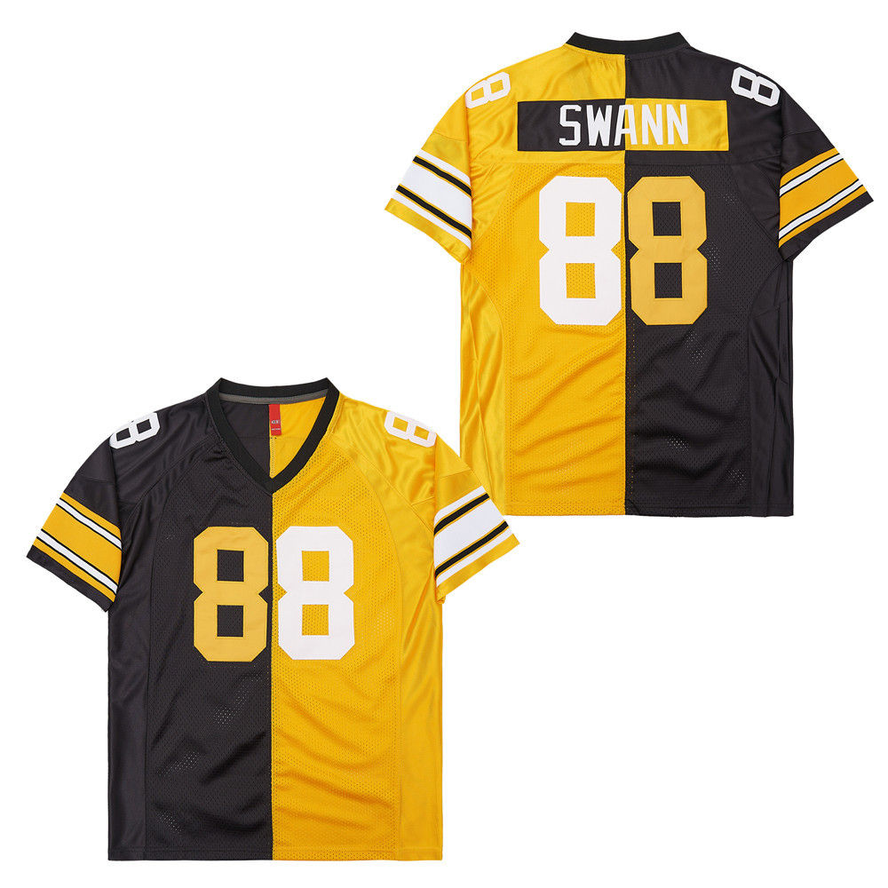 Lynn Swann 88 Pittsburgh Steelers Two-Toned Retro Throwback Black/Yellow NFL Jersey Men's