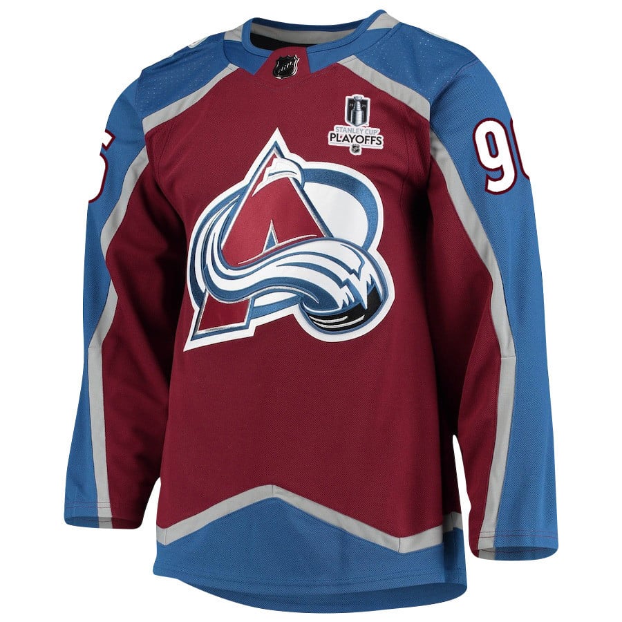 Mikko Rantanen 96 Colorado Avalanche 2024 Playoffs Patch Home Men NHL Jersey Men's