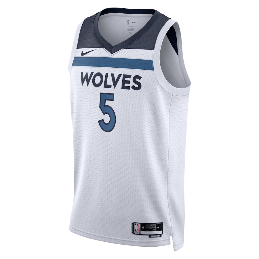 Anthony Edwards 5 Minnesota Timberwolves Unisex Swingman Association Editio White NBA Jersey Unisex