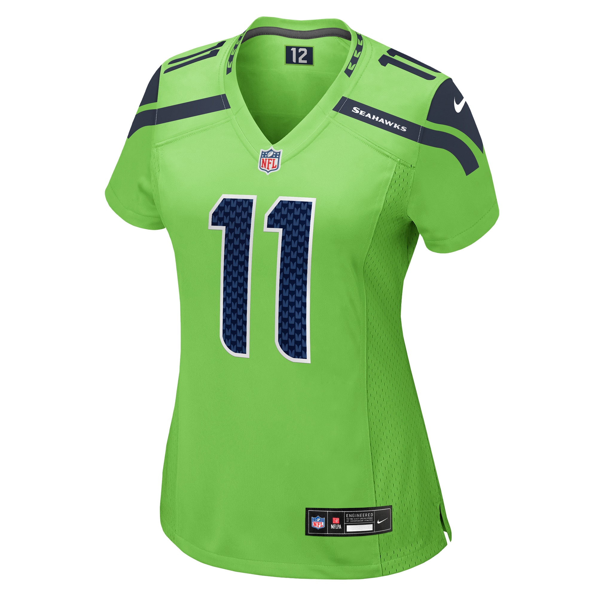 Seattle Seahawks Jaxon Smith-Njigba Neon Green Game NFL Jersey Women's