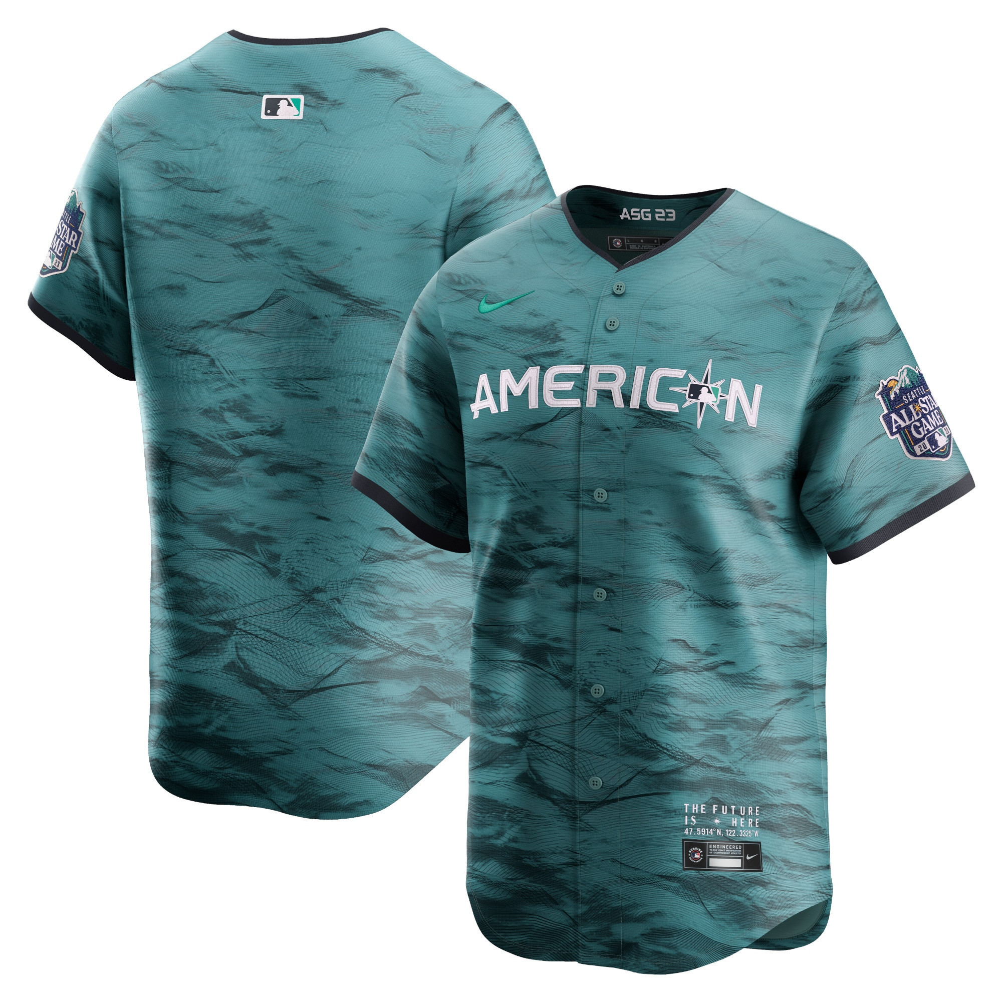 American League 2023 All Star Game Limited Teal MLB Jersey Men's