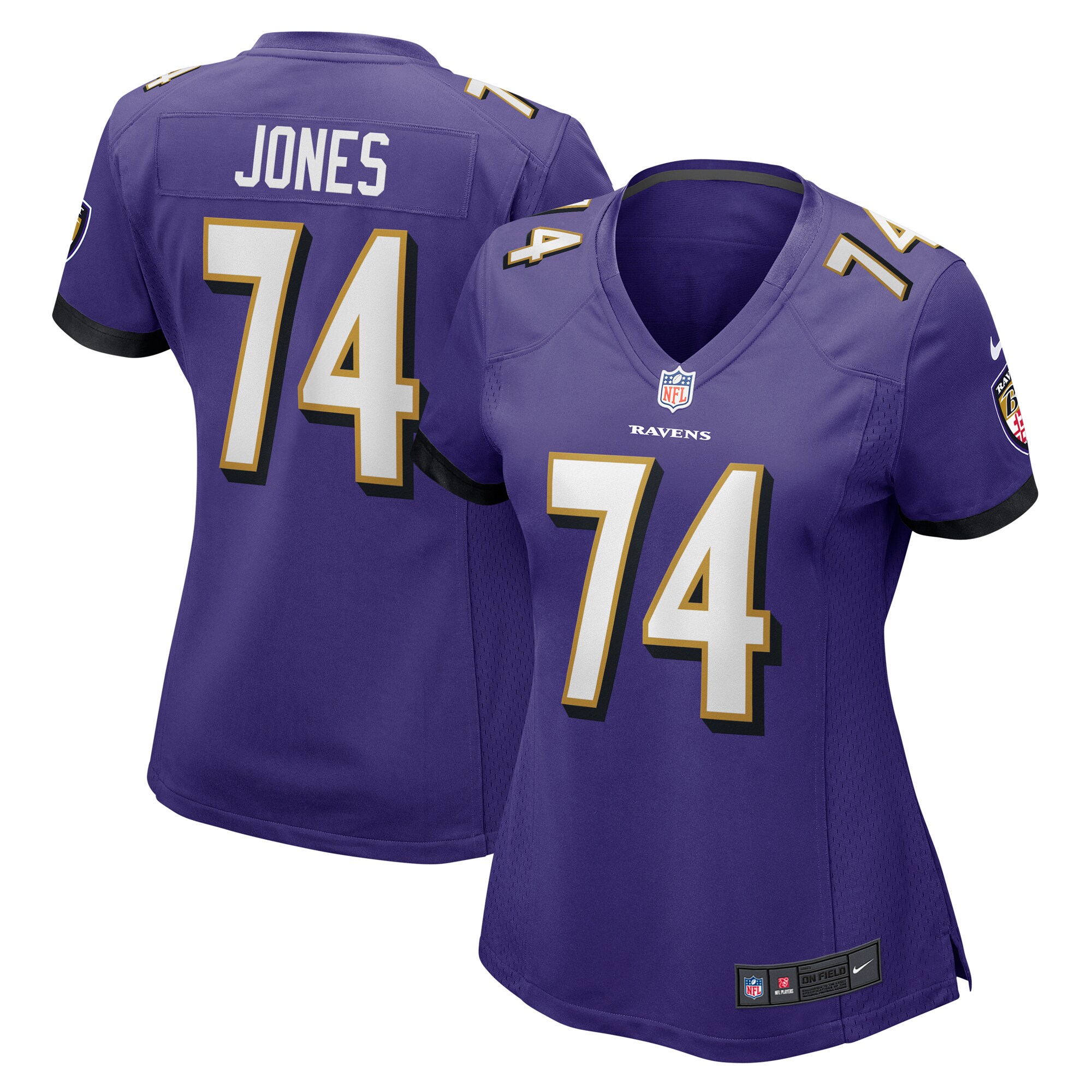 Baltimore Ravens Josh Jones Purple Game NFL Jersey Women's