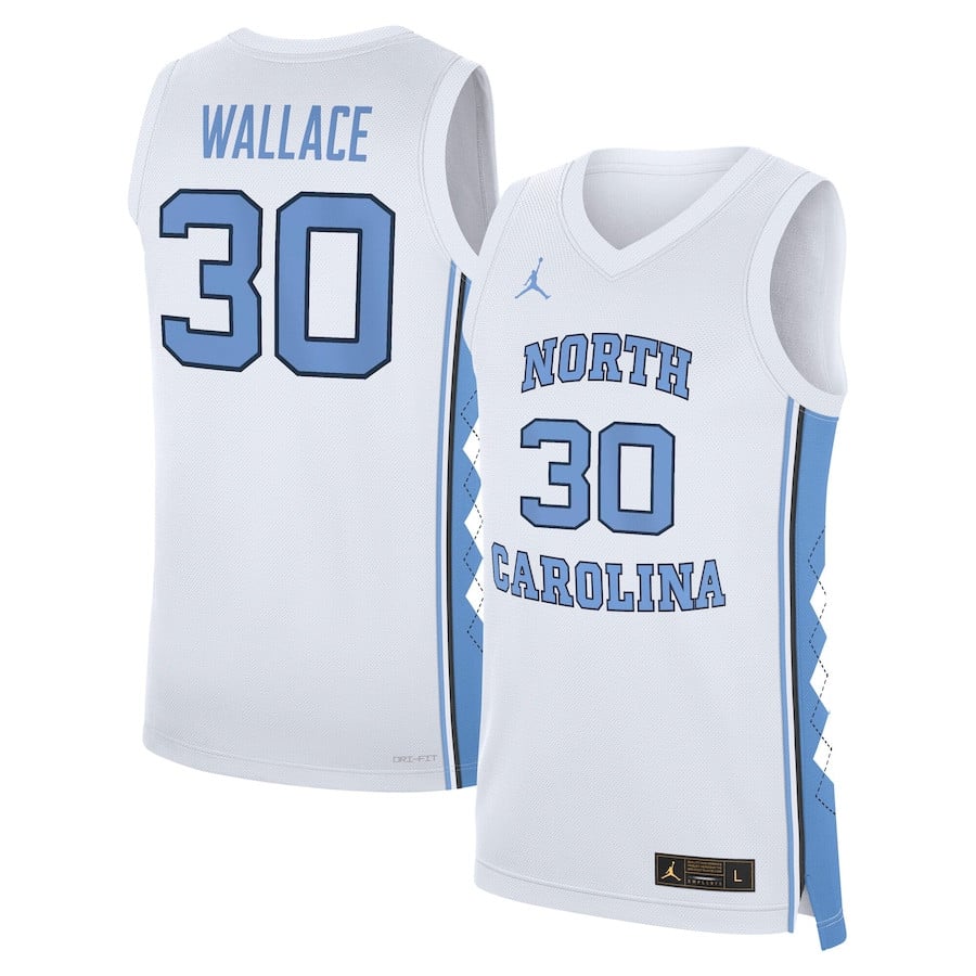 Rasheed Wallace 30 North Carolina Tar Heels White NCAA Jersey Men's