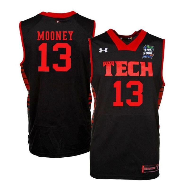 Under Armour 13 Matt Mooney Black Texas Tech Red Raiders NCAA Jersey Men's