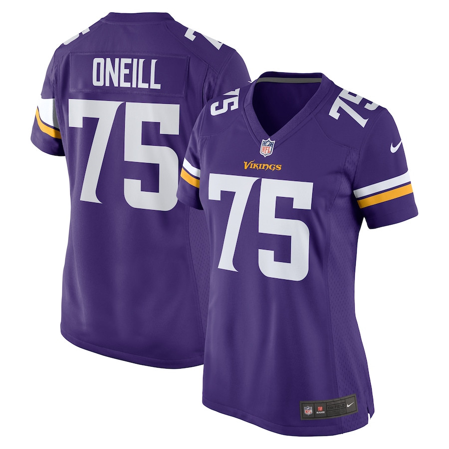 Brian O'Neill 75 Minnesota Vikings Game Purple NFL Jersey Women's