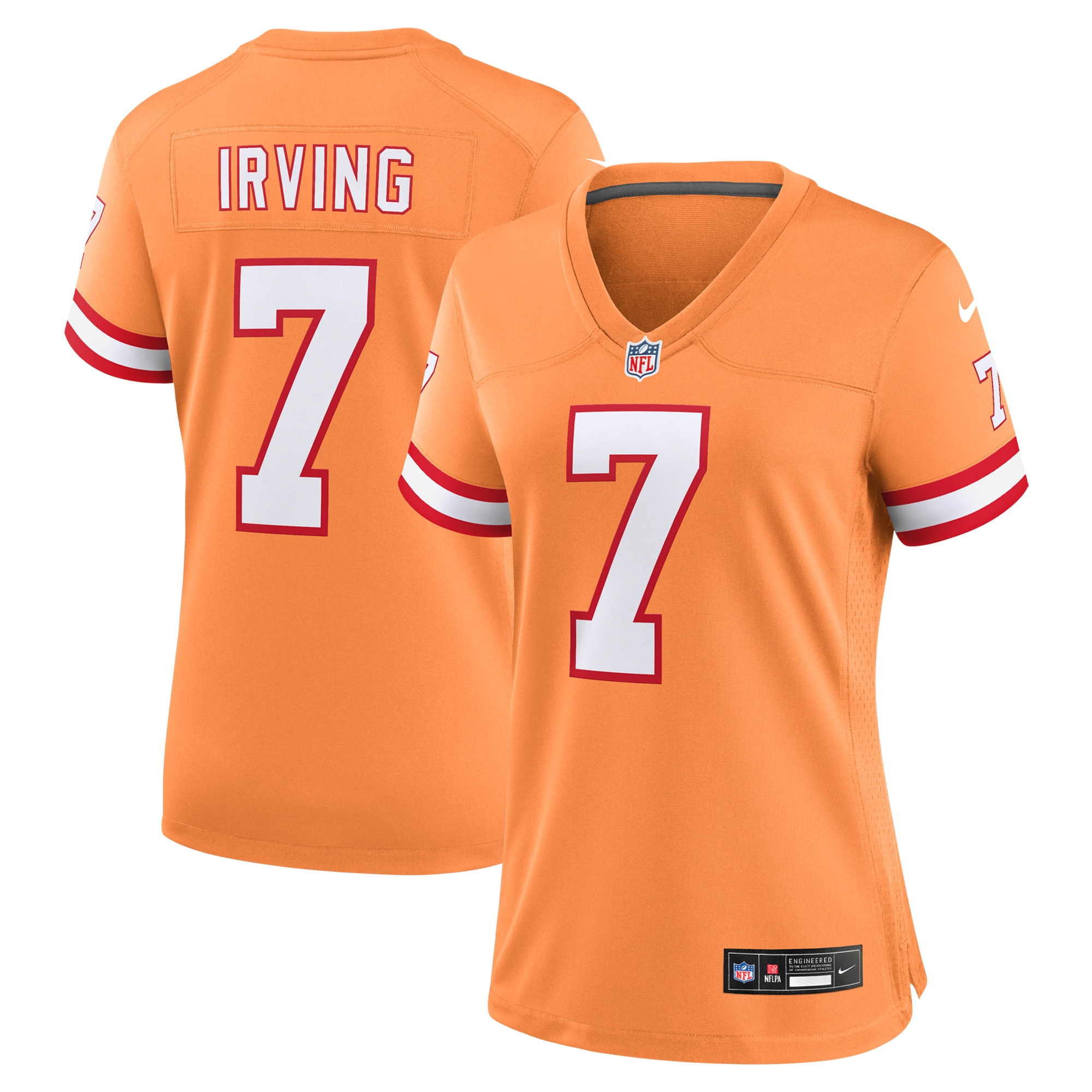 Tampa Bay Buccaneers Bucky Irving Orange Alternate Game NFL Jersey Women's