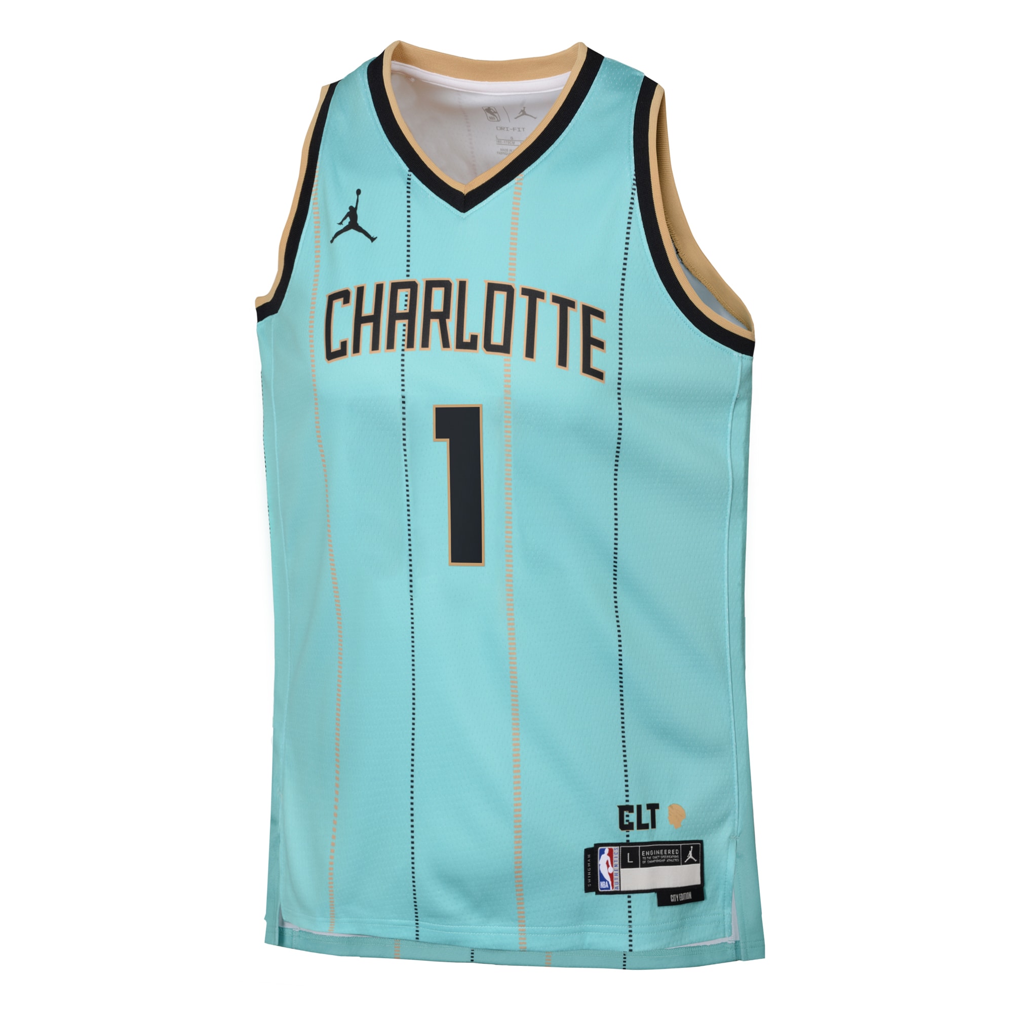 Charlotte Hornets Jordan Brand City Edition Swingman 2024 Teal LaMelo Bal NBA Jersey Youth