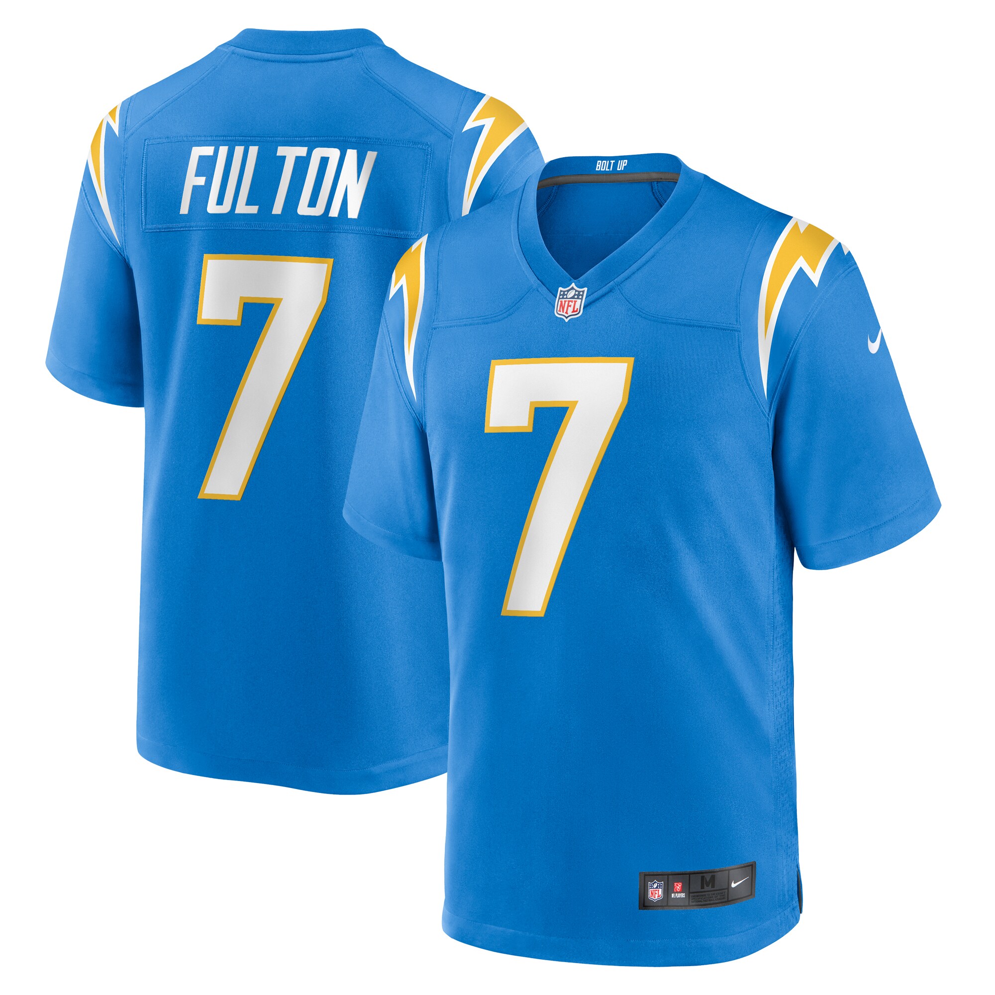 Los Angeles Chargers Kristian Fulton Powder Blue Team Game NFL Jersey Men's