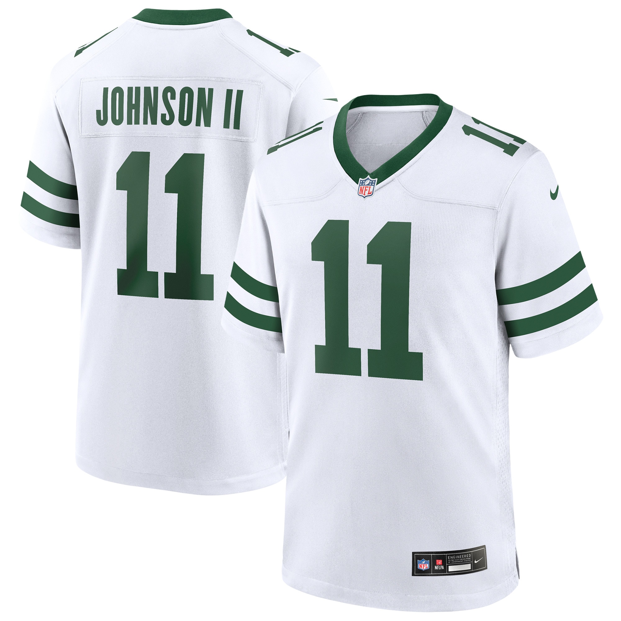 New York Jets Jermaine Johnson II Legacy White Game NFL Jersey Men's