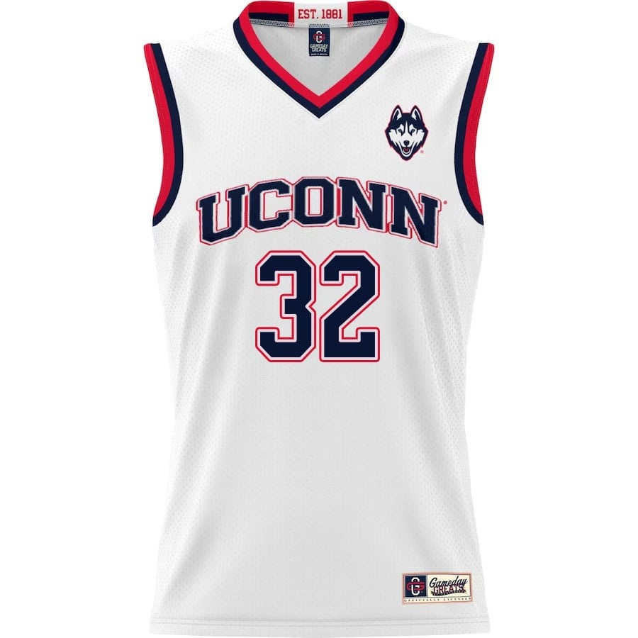 Donovan Clingan 32 UConn Huskies White NCAA Jersey Men's