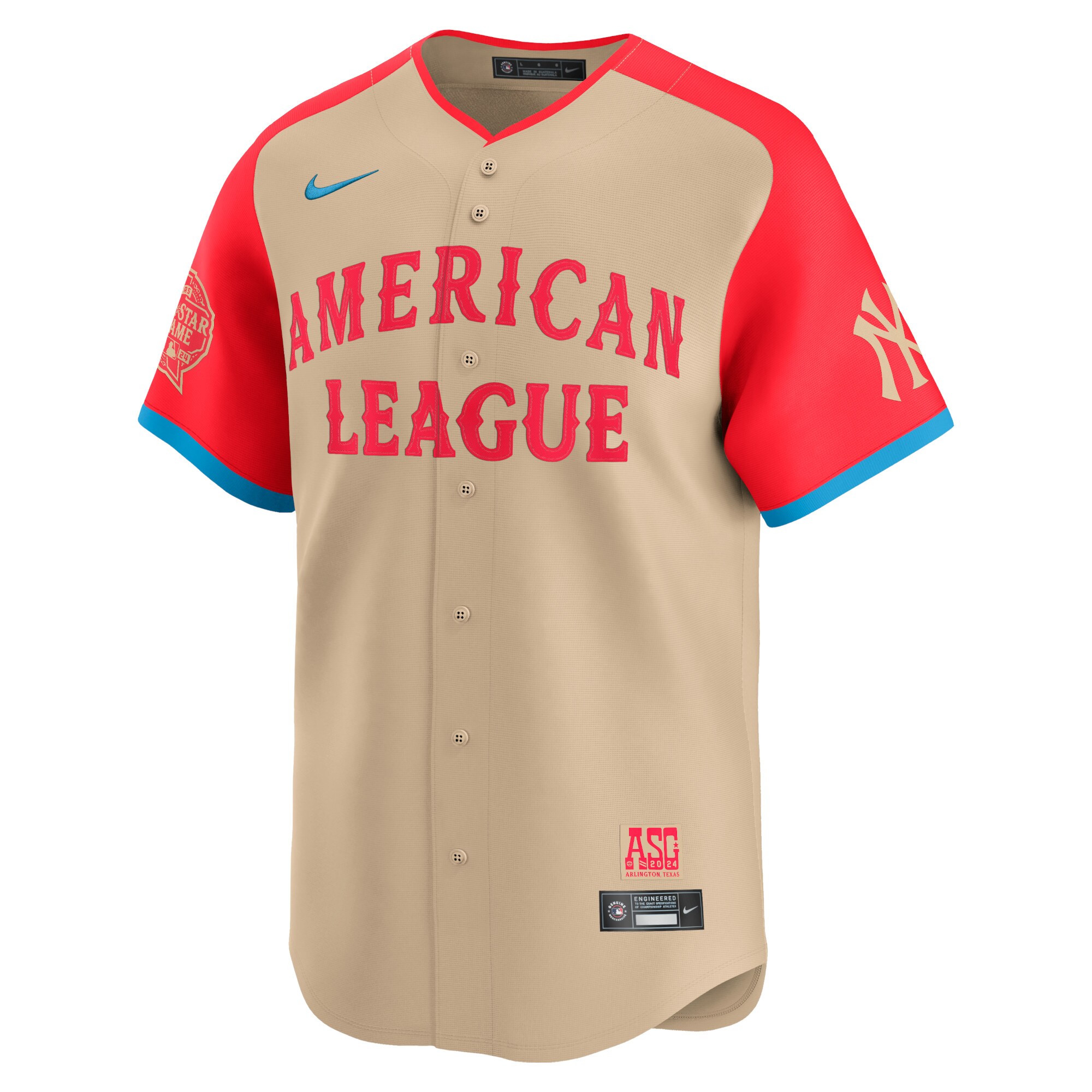 American League Aaron Judge Cream 2024 All Star Game Limited Player MLB Jersey Men's