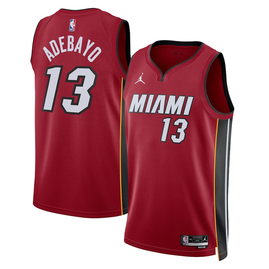 Bam Adebayo 13 Miami Heat Unisex Swingman Statement Edition Crimson NBA Jersey Unisex