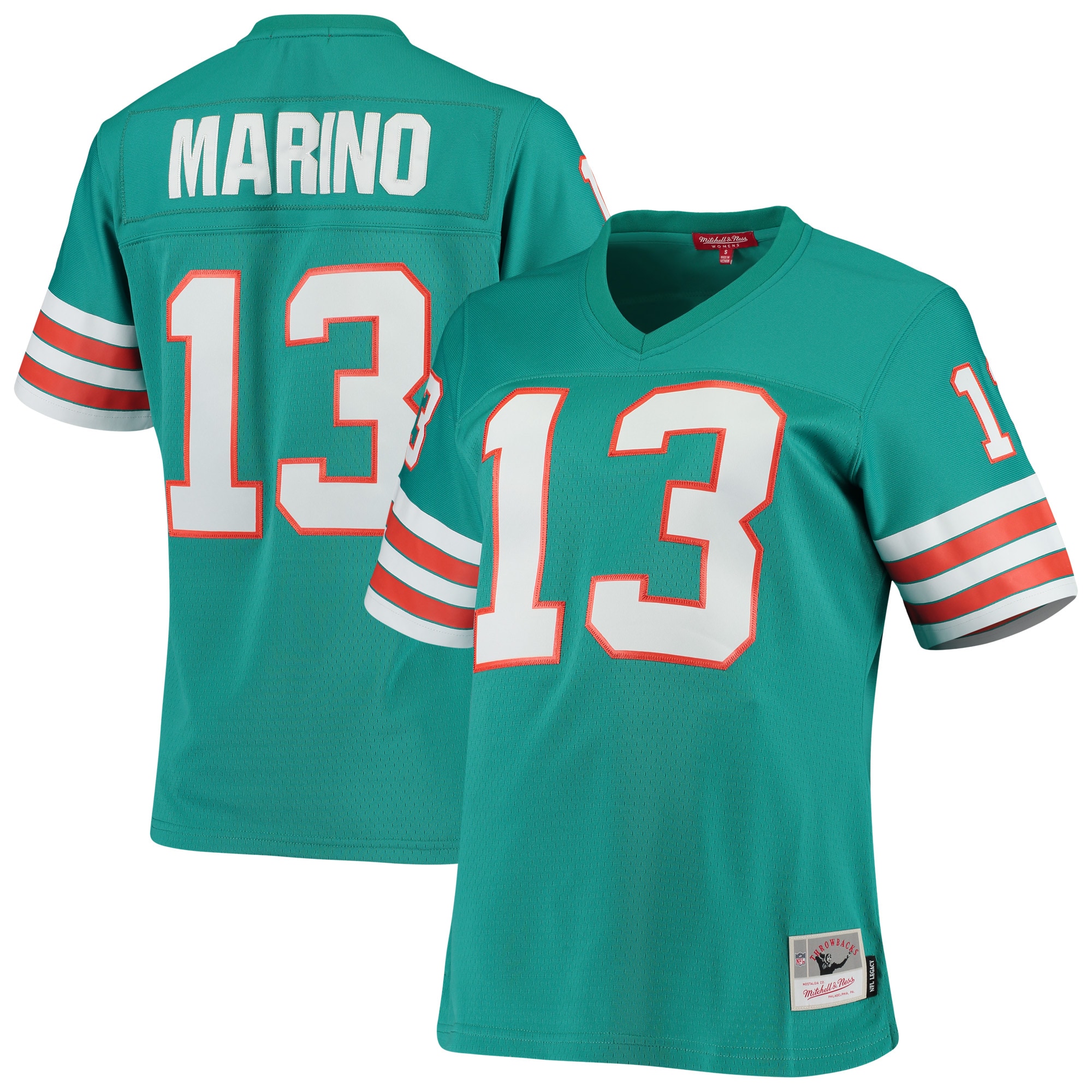 Miami Dolphins Dan Marino Mitchell Ness Aqua 1984 Legacy NFL Jersey Women's