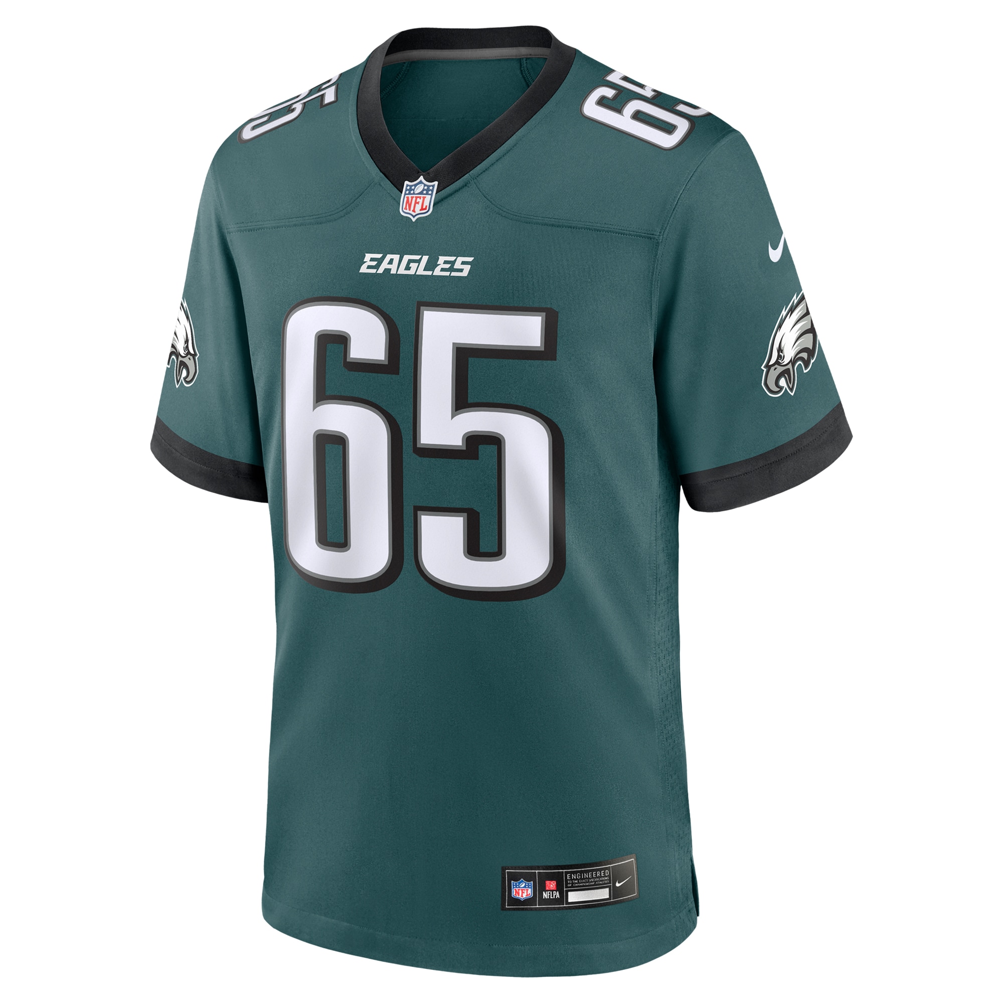 Philadelphia Eagles Lane Johnson Midnight Green Team Game NFL Jersey Men's