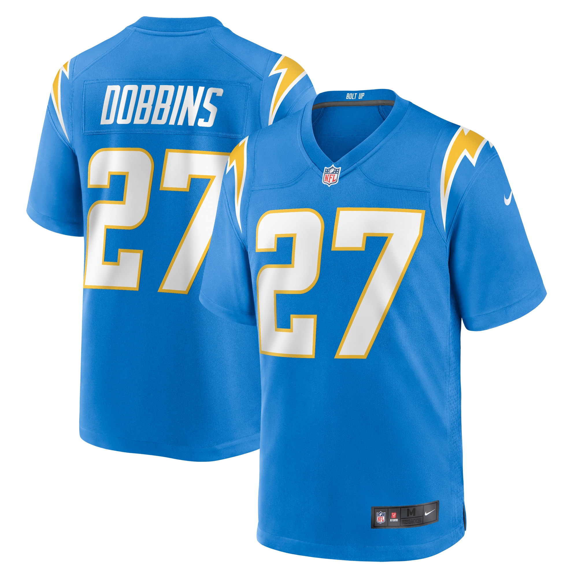 Los Angeles Chargers J.K. Dobbins Powder Blue Team Game NFL Jersey Men's