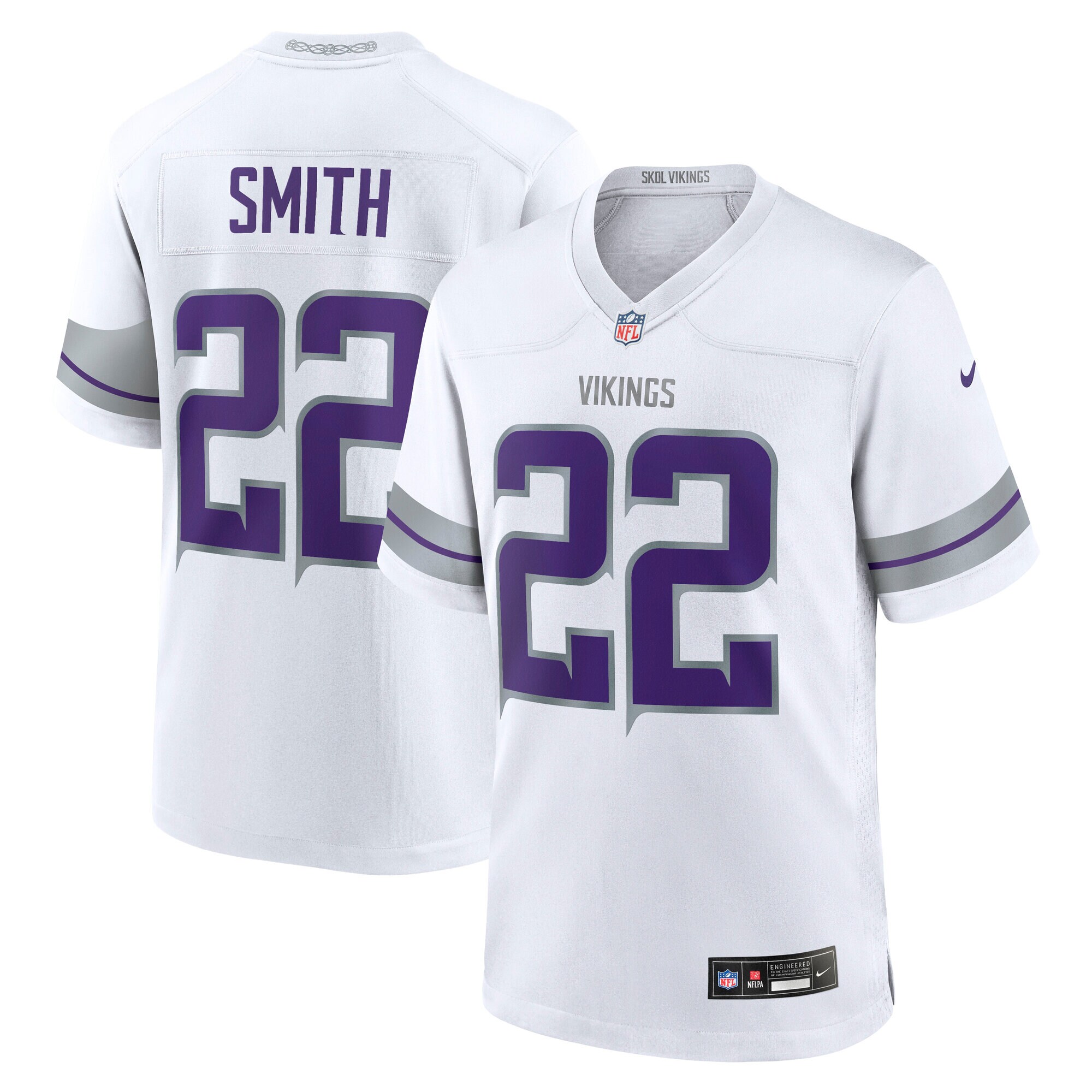Minnesota Vikings Harrison Smith White Alternate Game NFL Jersey Men's