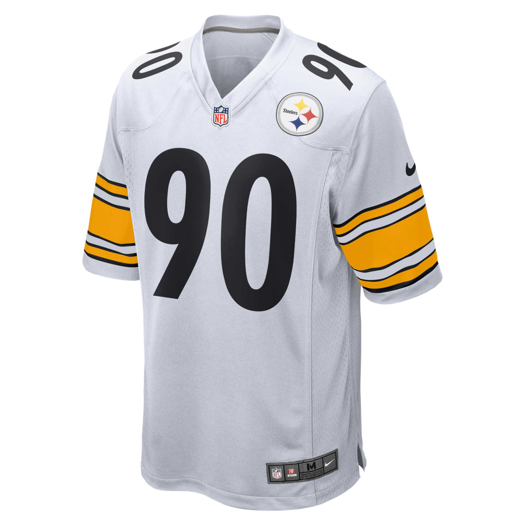 Pittsburgh Steelers T.J. Watt White Game NFL Jersey Men's
