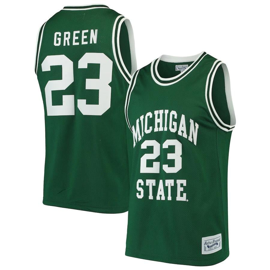Draymond Green Michigan State Spartans Original Retro Green NCAA Jersey Men's