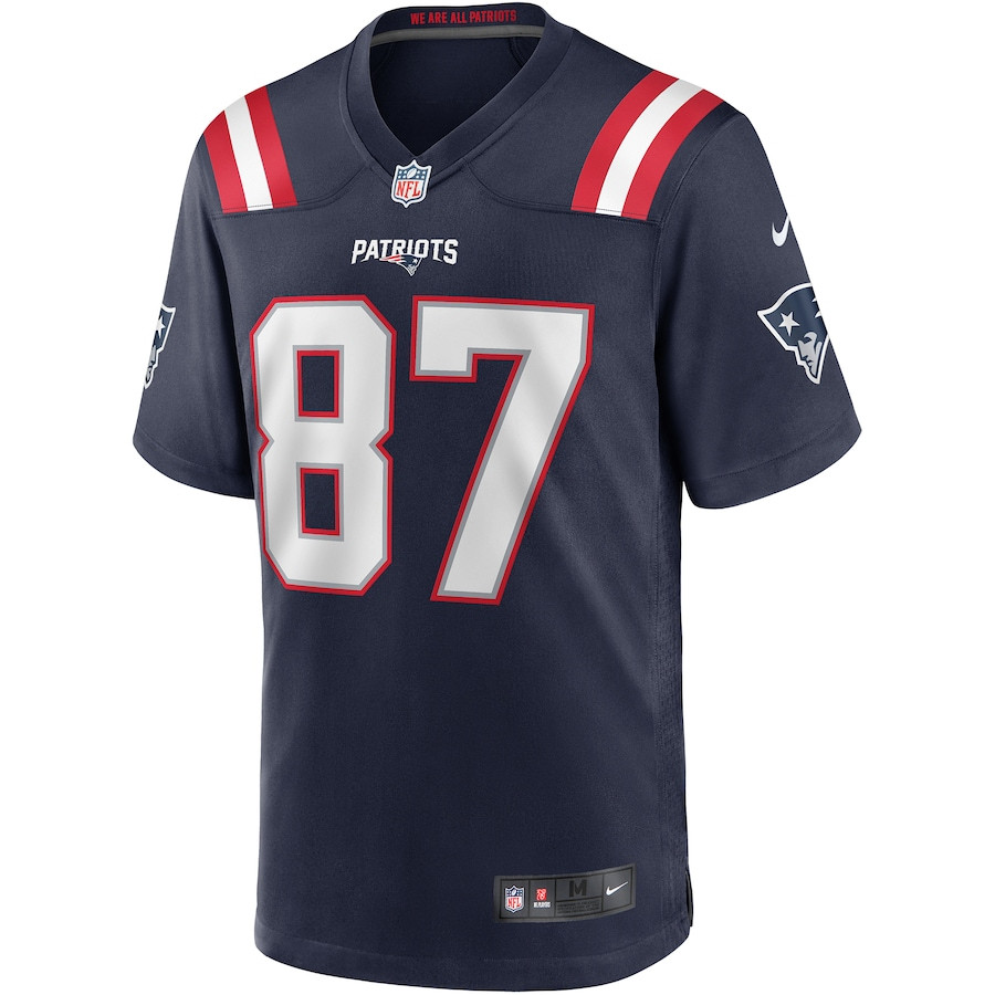 Ben Coates 87 New England Patriots Game Retired Navy NFL Jersey Men's