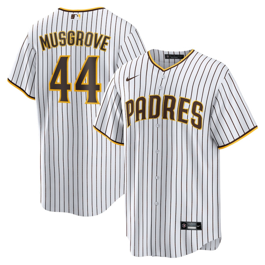 Joe Musgrove 44 San Diego Padres White MLB Jersey Men's