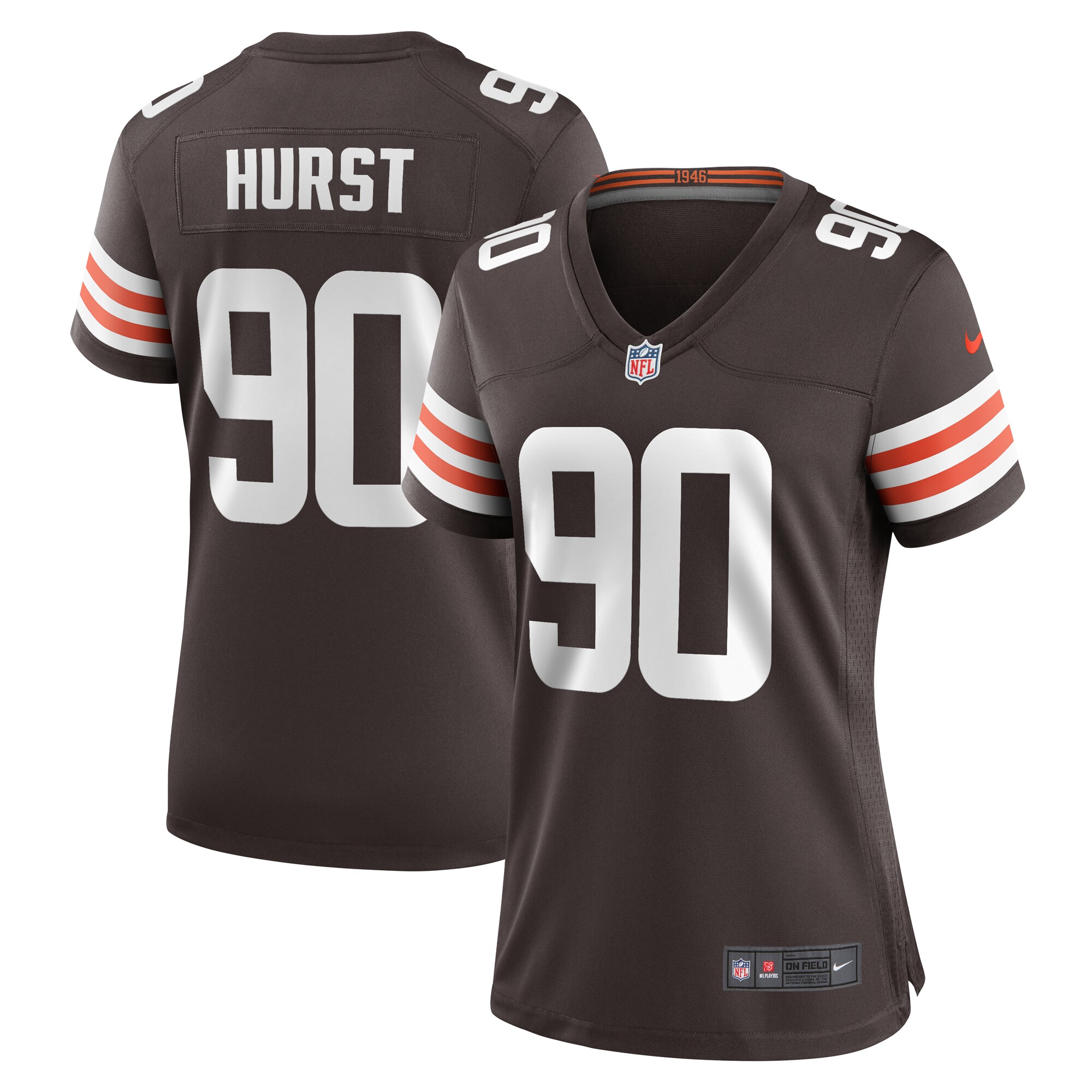 Cleveland Browns Maurice Hurst Brown All Player NFL Jersey Women's
