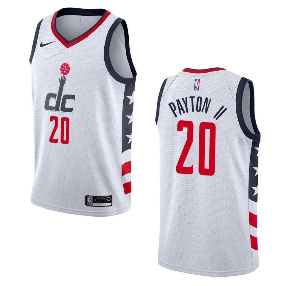 Washington Wizards 20 Gary Payton Ii City Swingman White NBA Jersey Men's