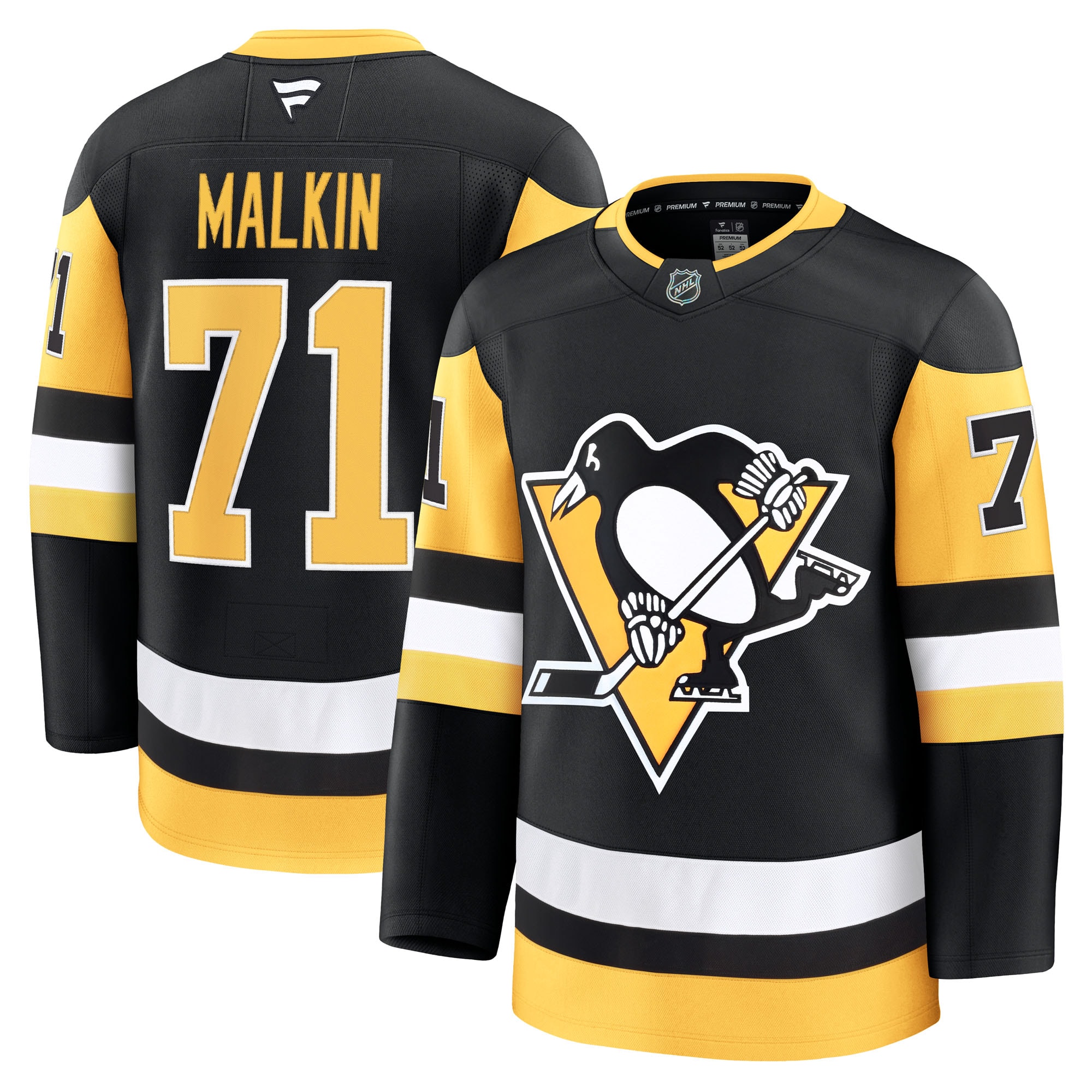 Pittsburgh Penguins Evgeni Malkin Black Home Premium NHL Jersey Men's