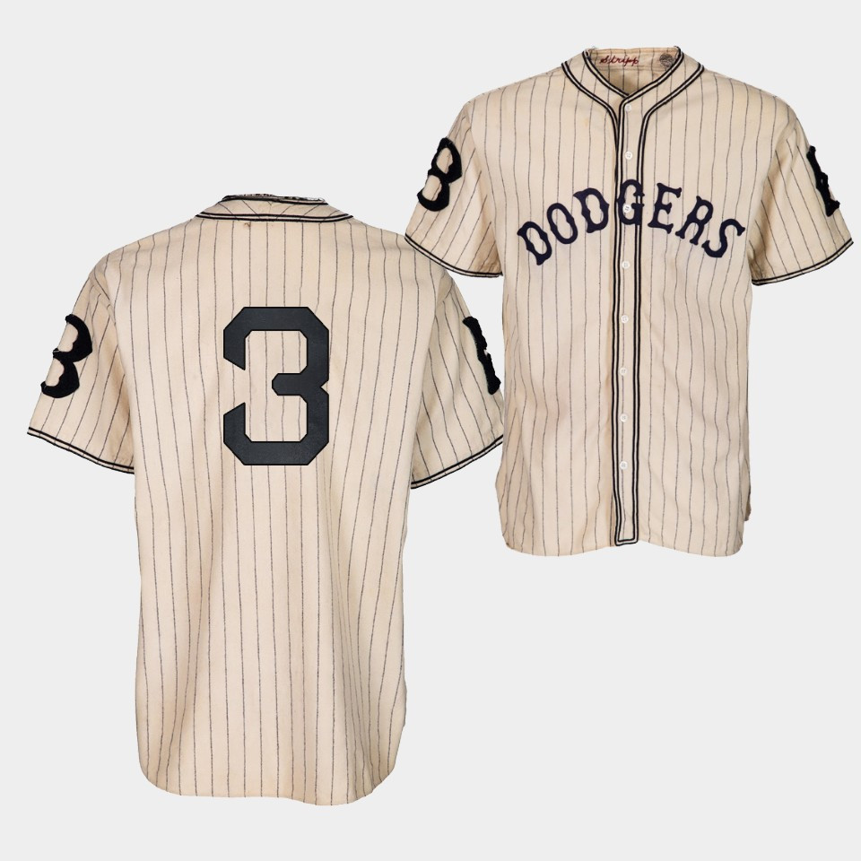 Brooklyn Los Angeles Dodgers Chris Taylor 1933 Heritage 3 Gold Pinstripe MLB Jersey Men's