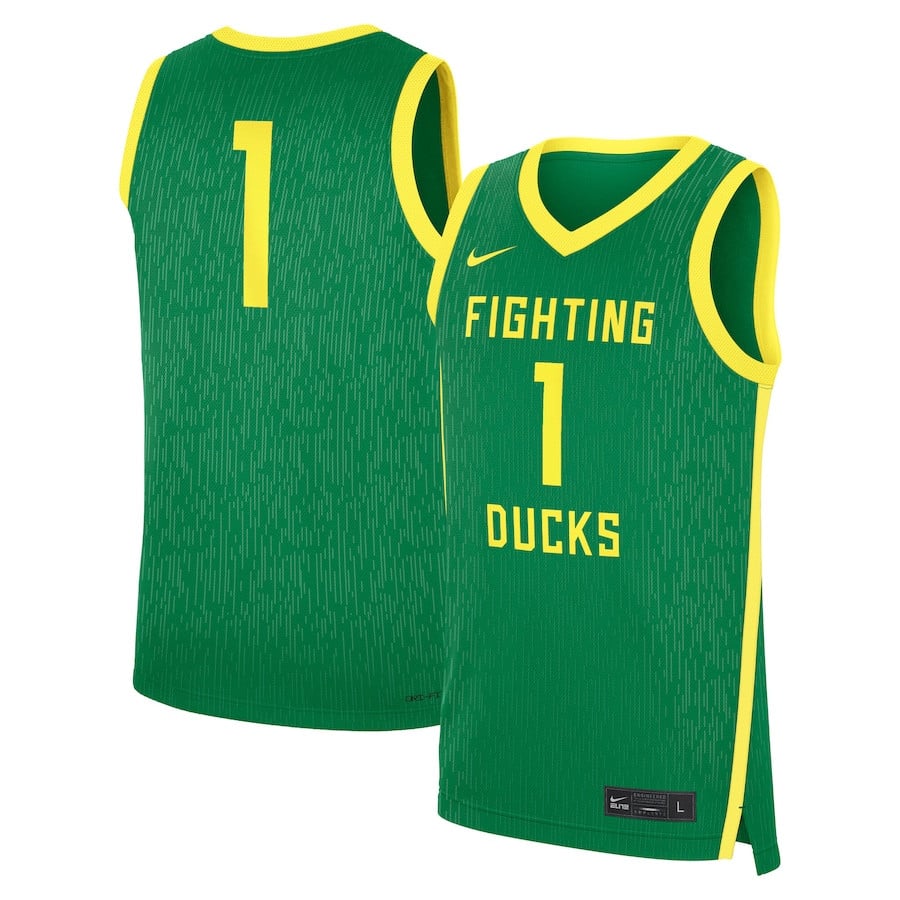 Oregon Ducks Road Green NCAA Jersey Men's