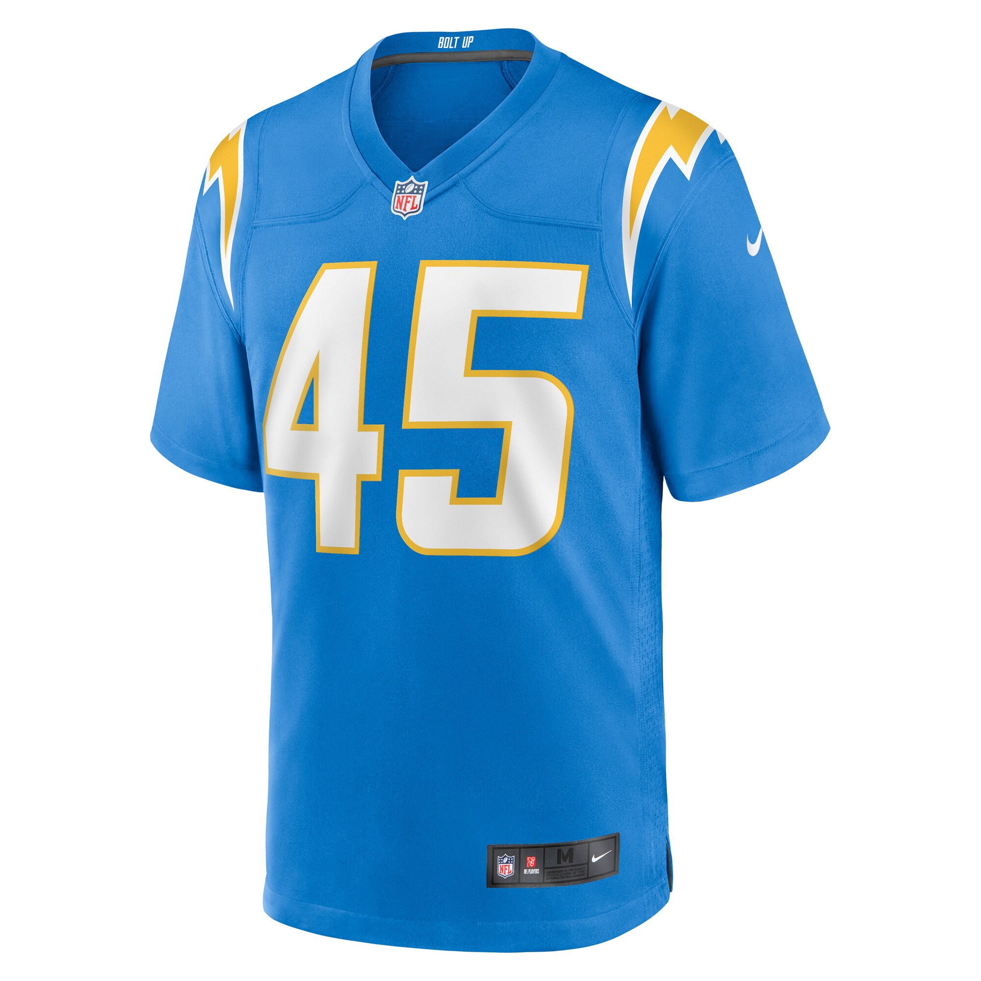 Los Angeles Chargers Tuli Tuipulotu Powder Blue Team Game NFL Jersey Men's