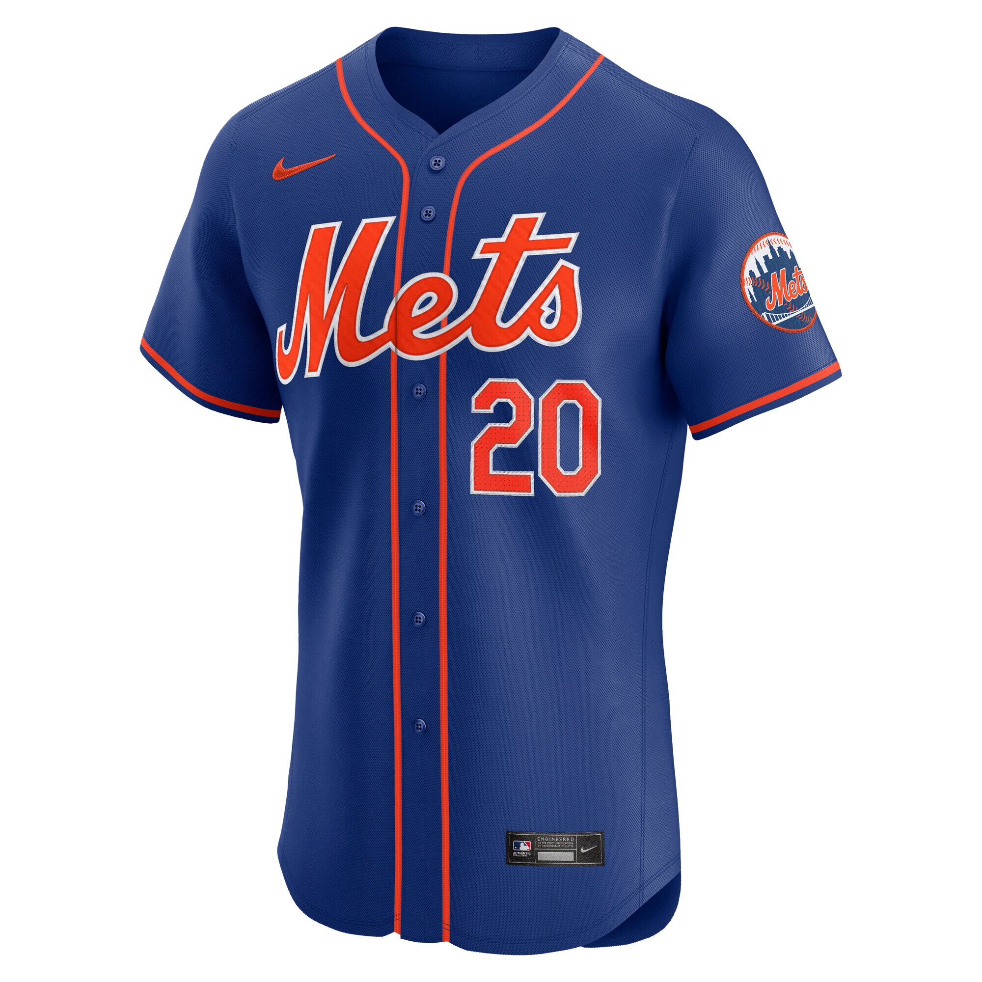 New York Mets Pete Alonso Royal 2nd Alternate Elite Player MLB Jersey Men's