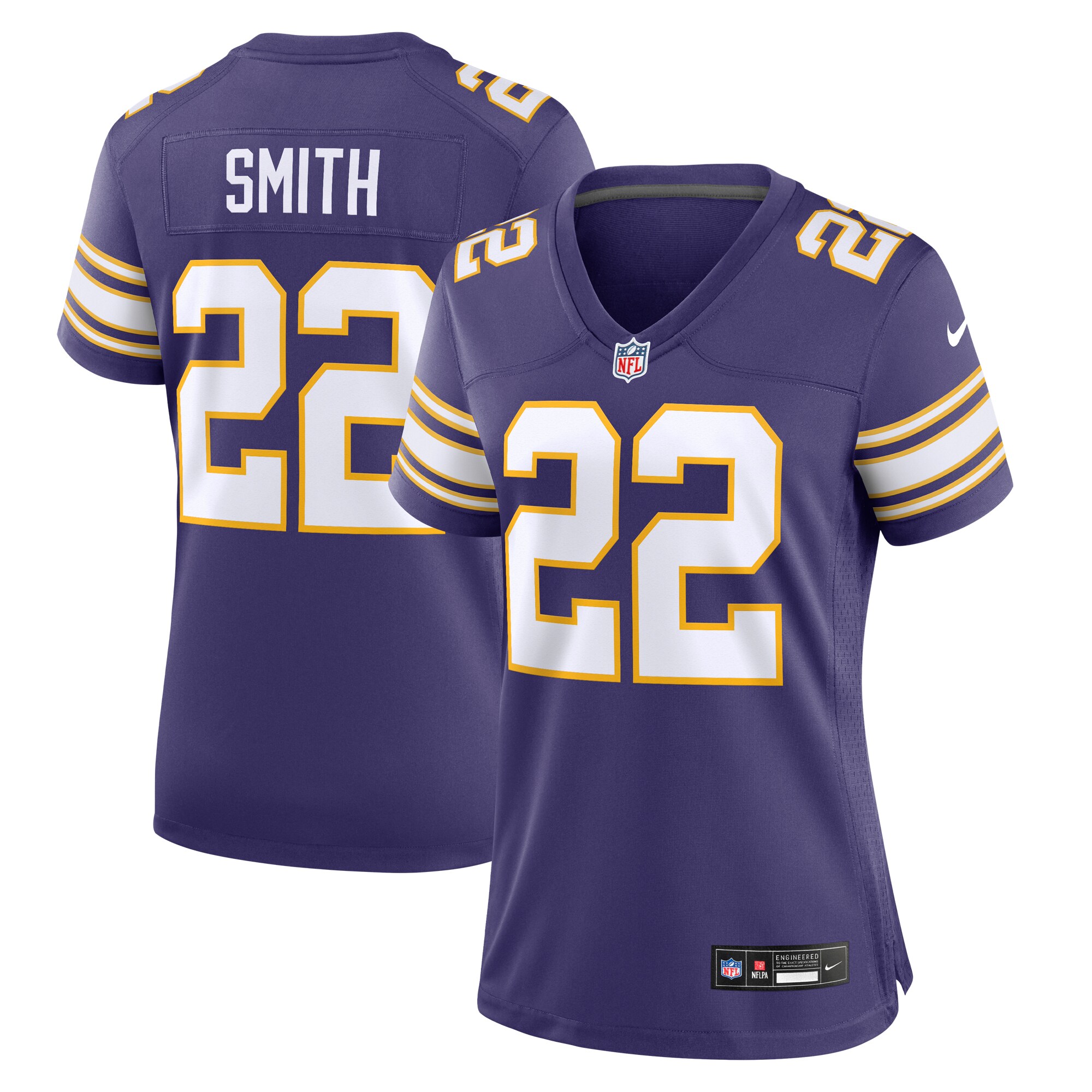 Minnesota Vikings Harrison Smith Purple Classic Player Game NFL Jersey Women's