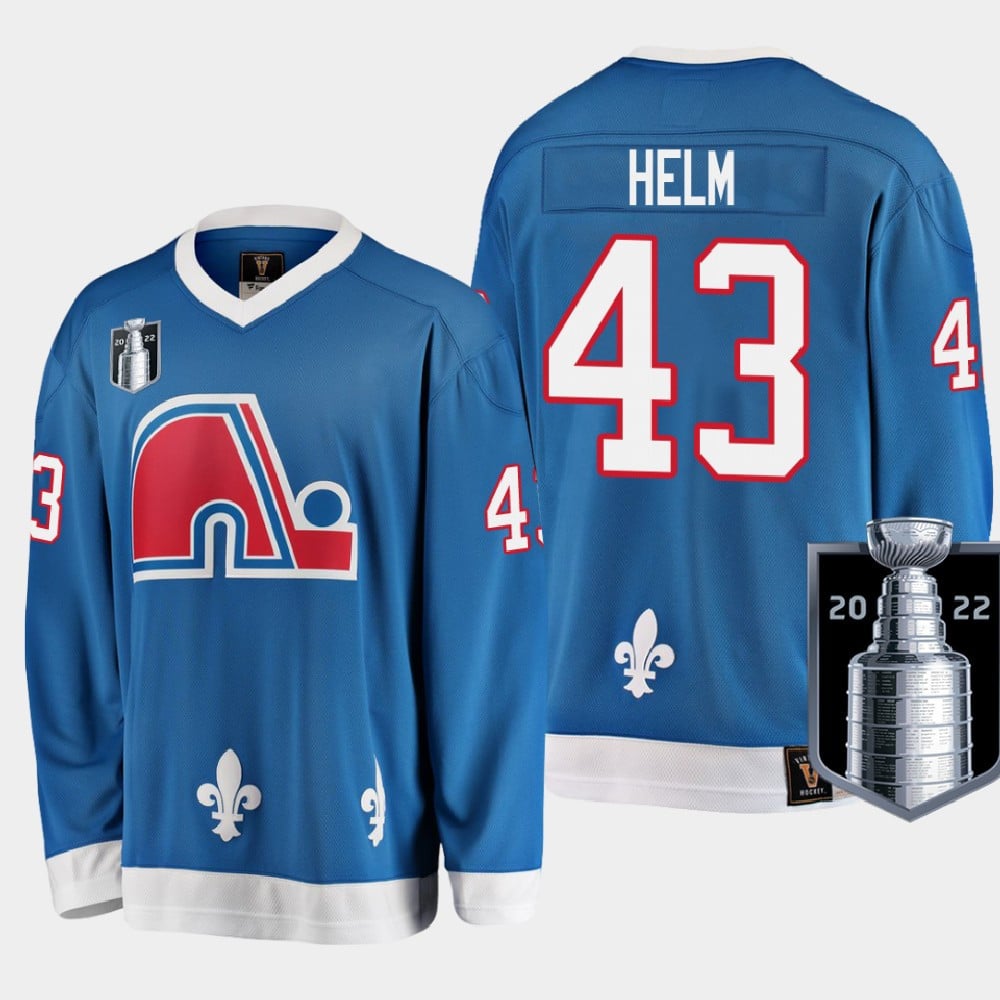 Colorado Avalanche Darren Helm 43 2022 Western Conference Champs Blue Heritage NHL Jersey Men's