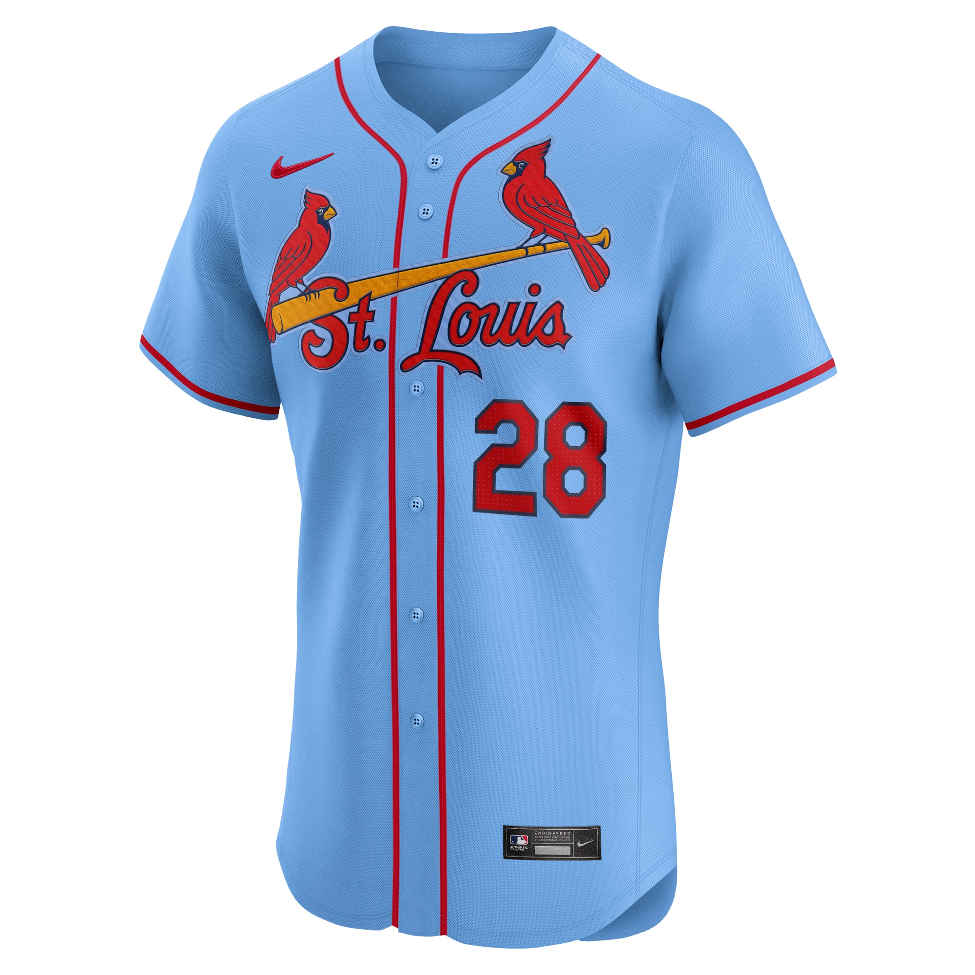 St. Louis Cardinals Nolan Arenado Light Blue Alternate Elite Player MLB Jersey Men's