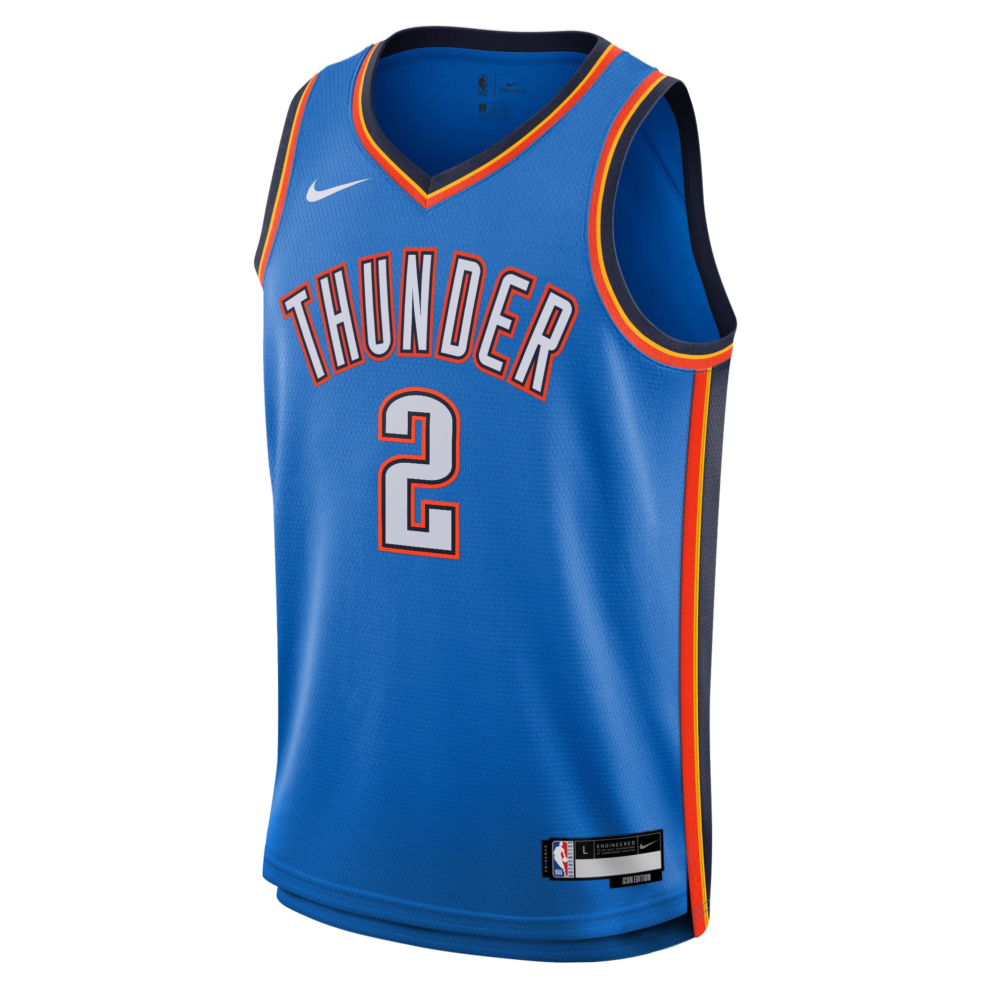 Oklahoma City Thunder Icon Edition Swingman Blue Shai Gilgeous-Alexande NBA Jersey Youth