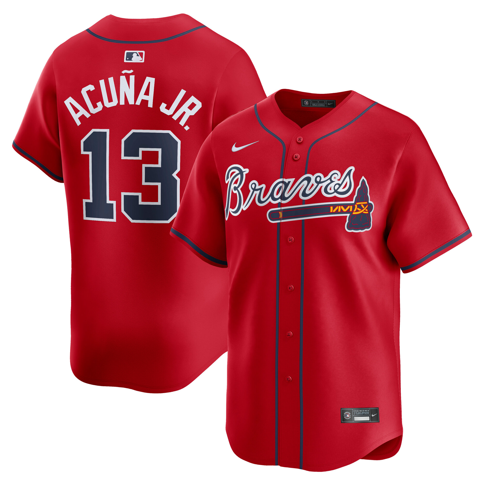 Atlanta Braves Ronald Acu?a Jr. Red Alternate Limited Player MLB Jersey Men's