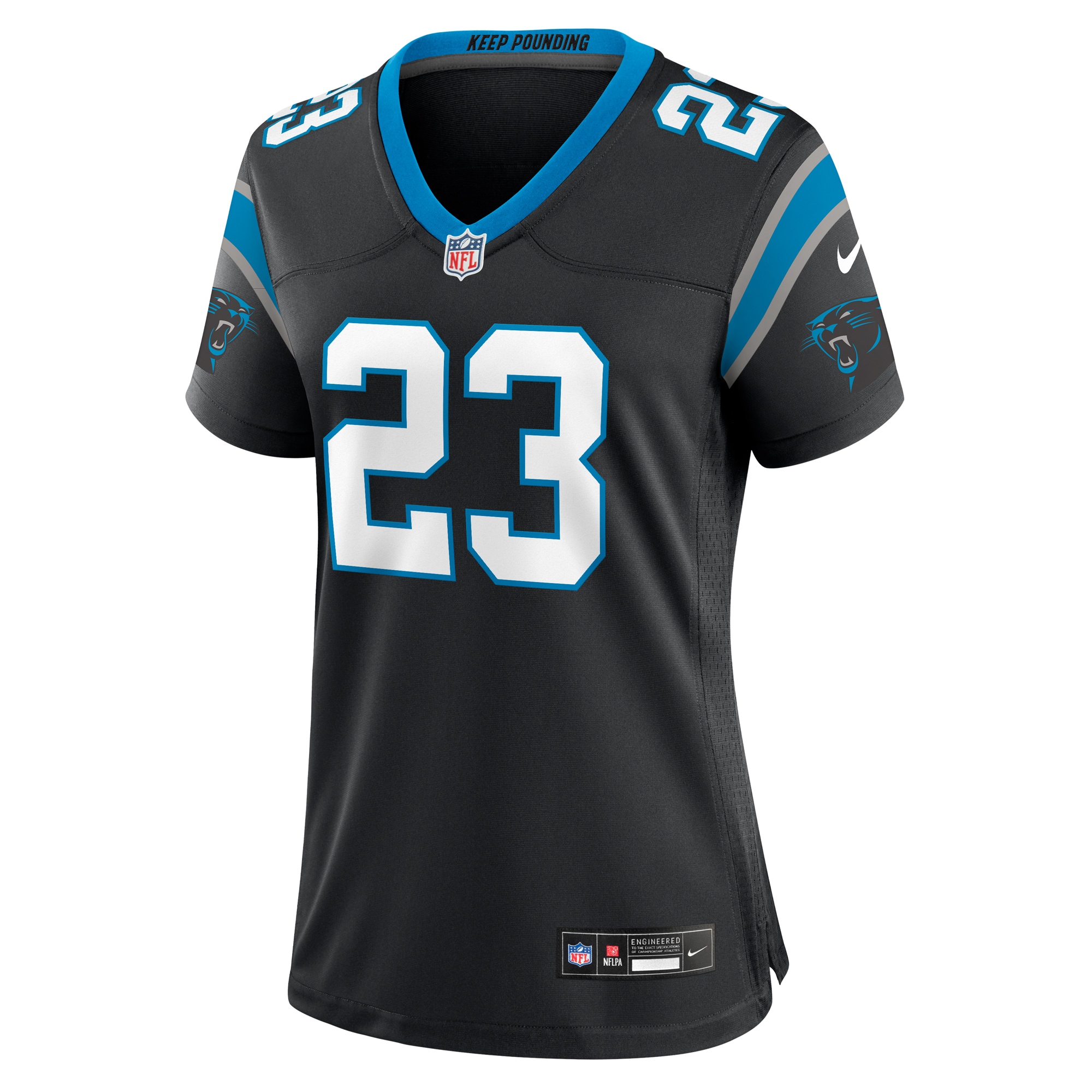 Carolina Panthers Dane Jackson Black Game NFL Jersey Women's