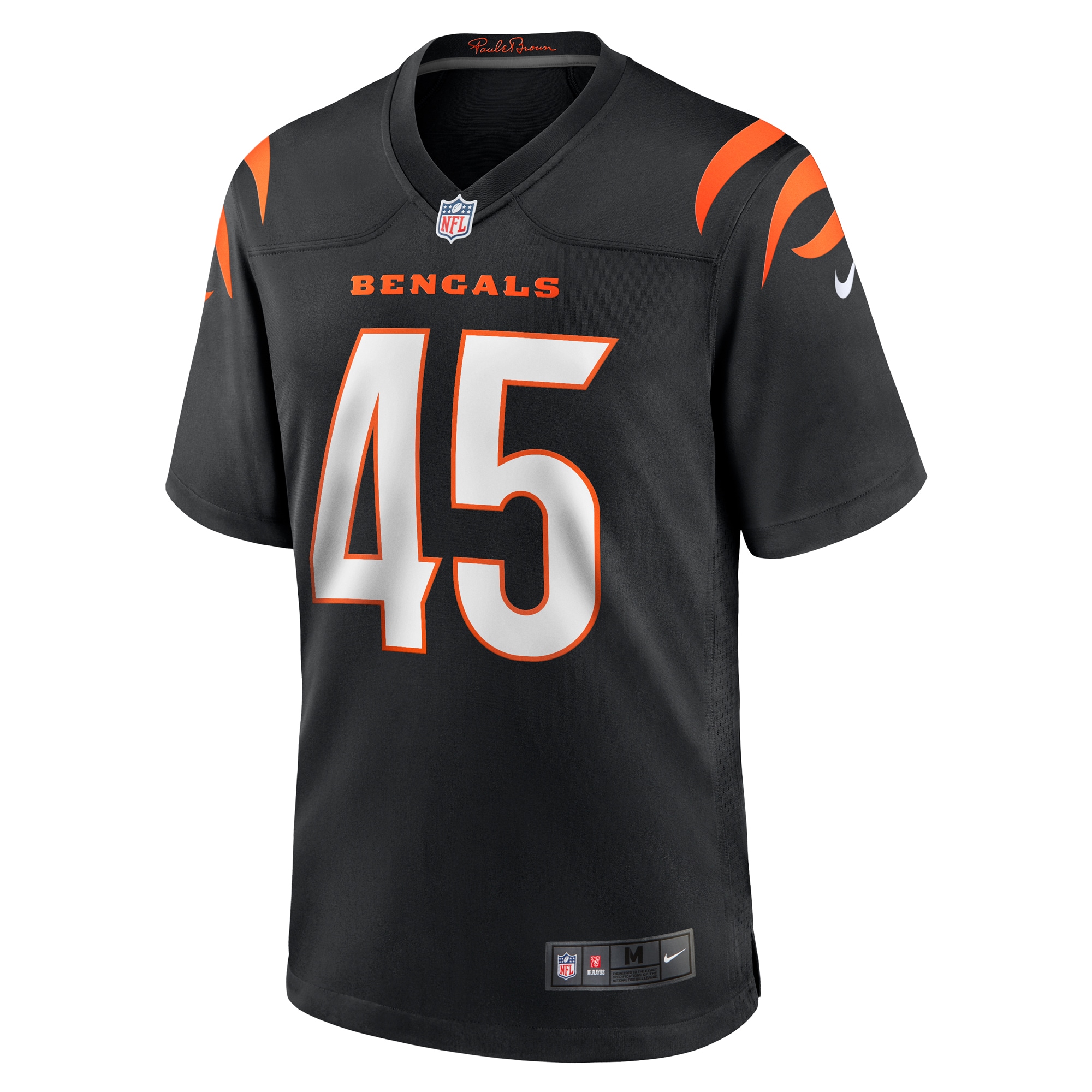 Cincinnati Bengals Maema Njongmeta Black Game NFL Jersey Men's