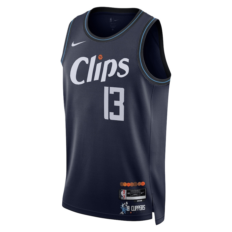 Paul George 13 Los Angeles Clippers 2023/24 City Edition Swingman Navy NBA Jersey Men's