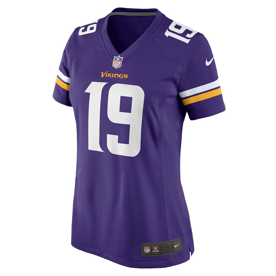 Brett Rypien 19 Minnesota Vikings Game Purple NFL Jersey Women's