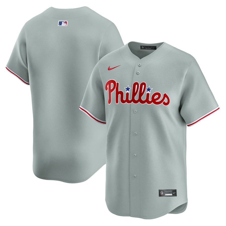 Philadelphia Phillies Away Limited Gray MLB Jersey Men's