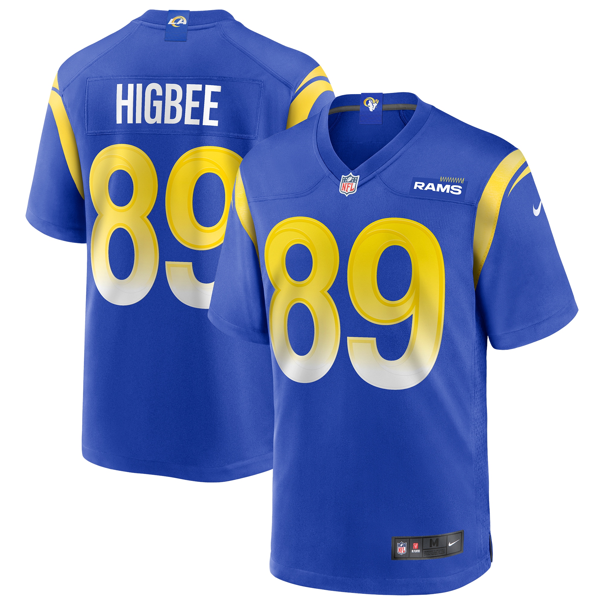 Los Angeles Rams Tyler Higbee Royal Game Player NFL Jersey Men's