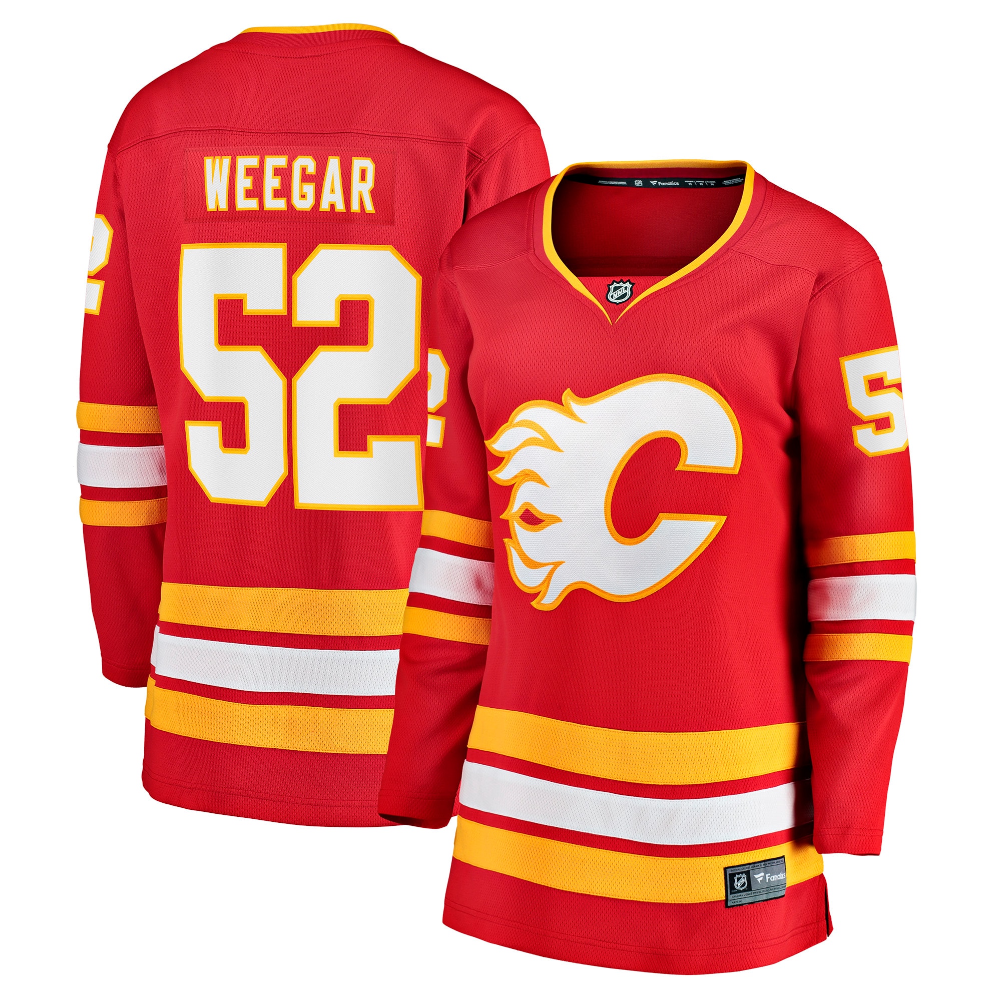Calgary Flames MacKenzie Weegar Red Home Breakaway Player NHL Jersey Women's