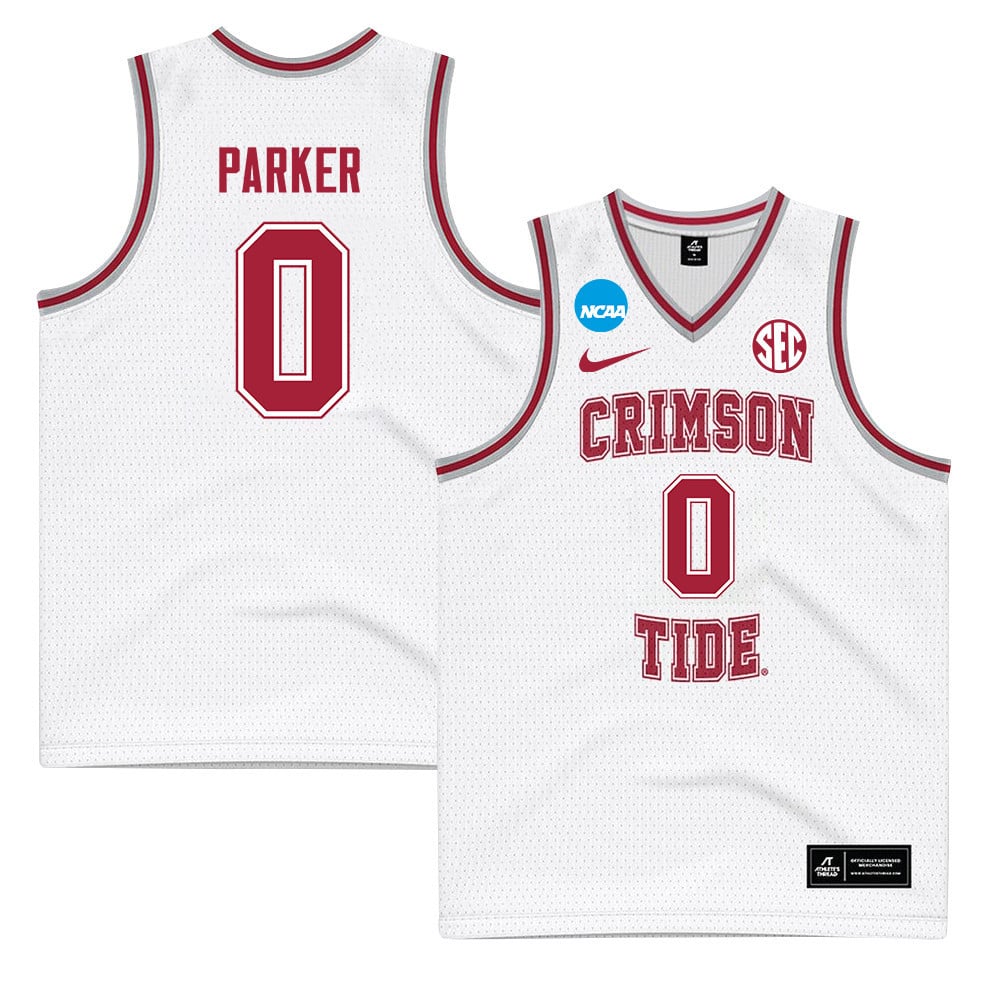 Kris Parker 0 Alabama Crimson Tide 2024 White Unisex NCAA Jersey Unisex
