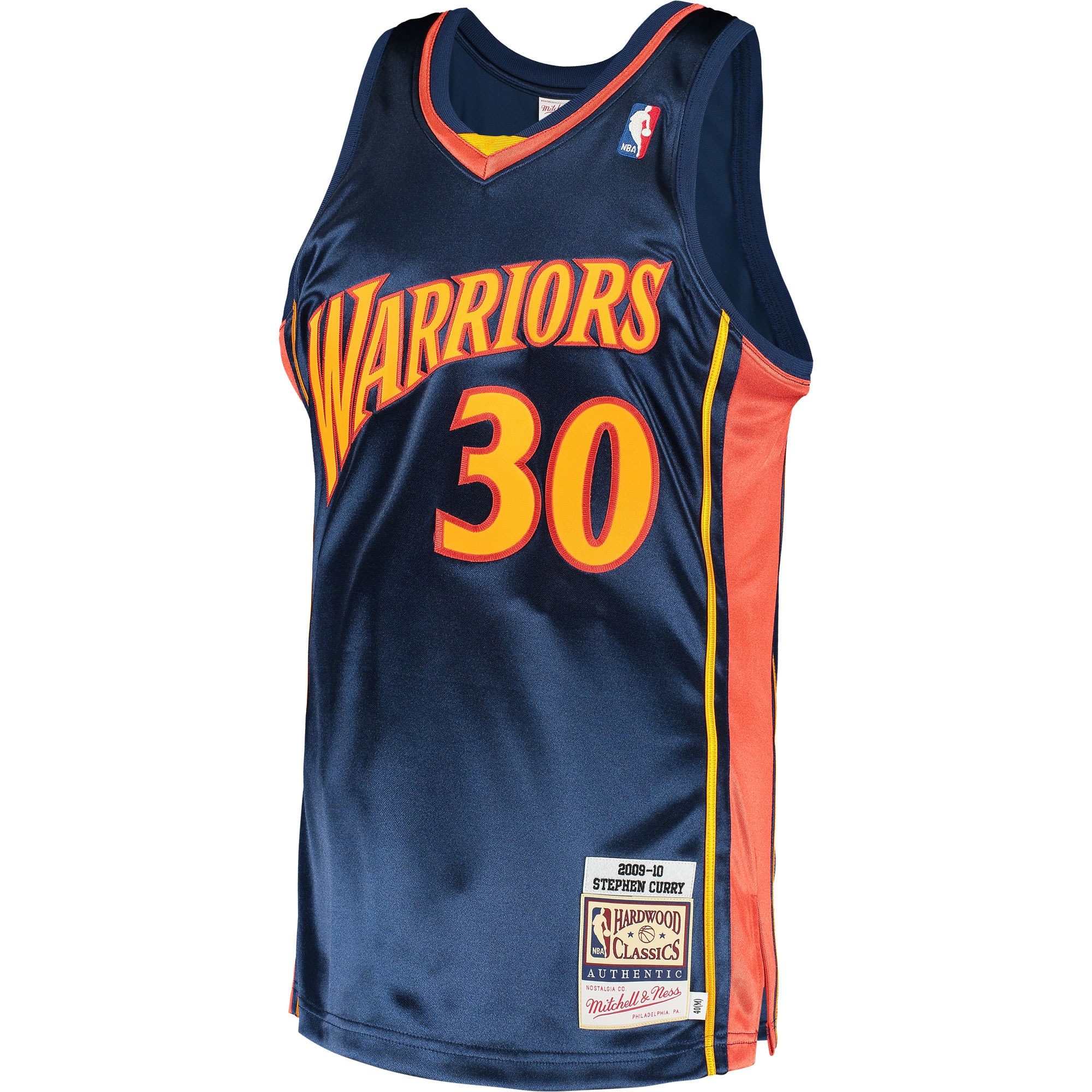 Mitchell Ness Stephen Curry Navy Golden State Warriors 2009 Hardwood Classics NBA Jersey Men's
