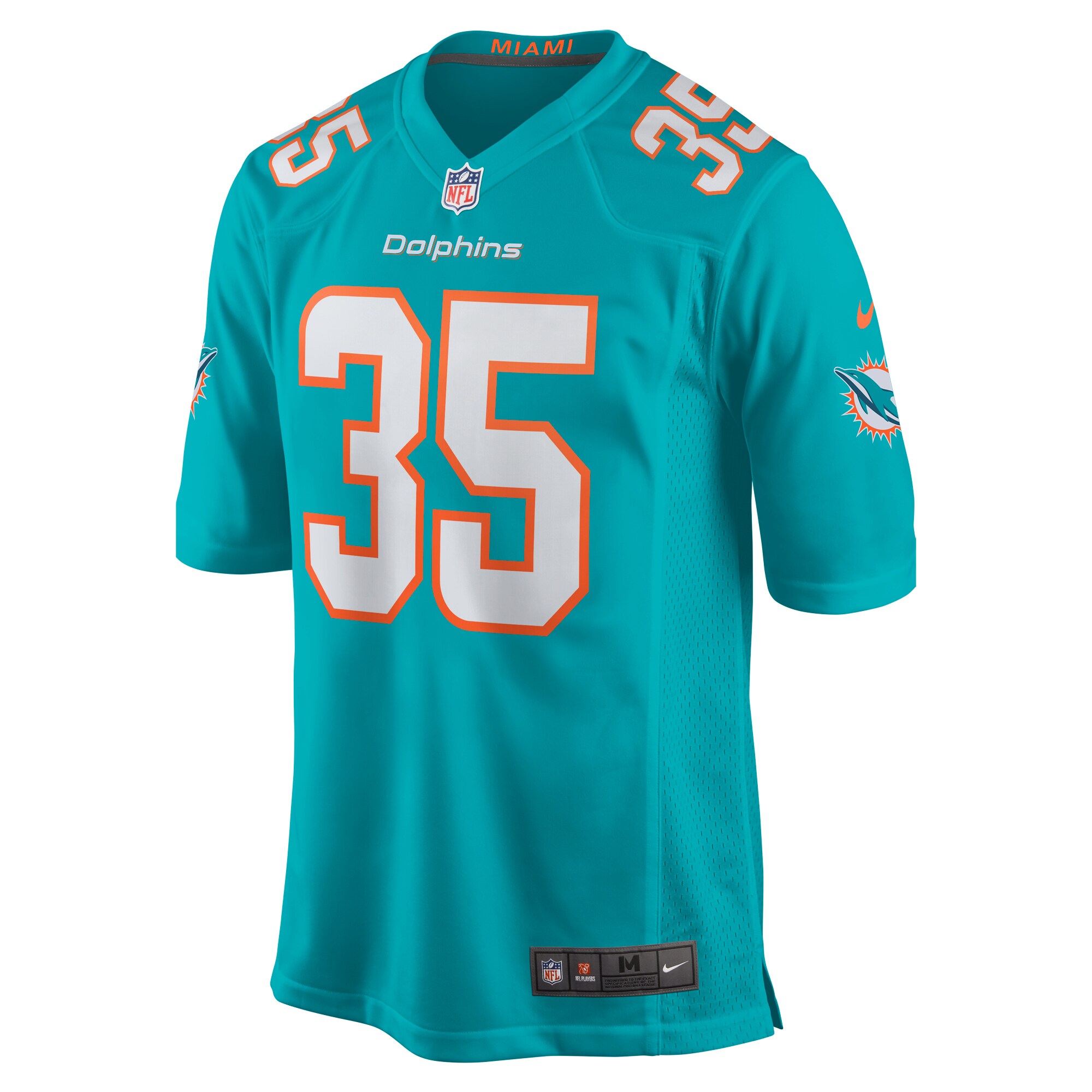 Miami Dolphins Ka'Dar Hollman Aqua Home Game Player NFL Jersey Men's