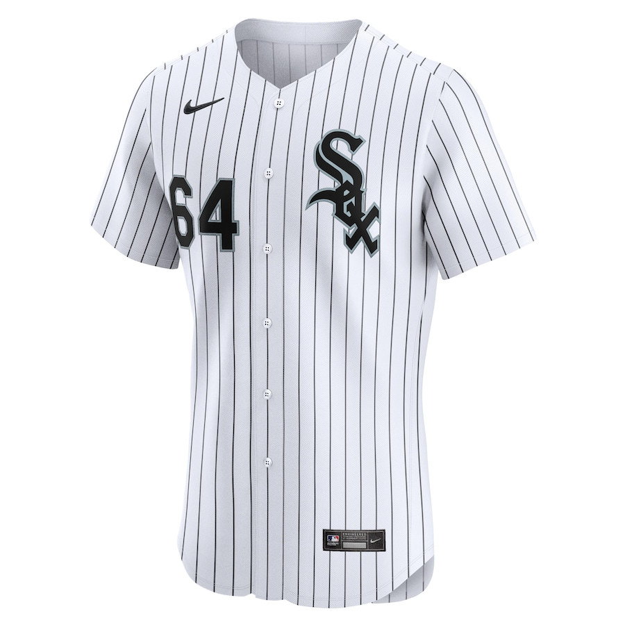 Deivi Garcia 64 Chicago White Sox Home Elite Player White MLB Jersey Men's