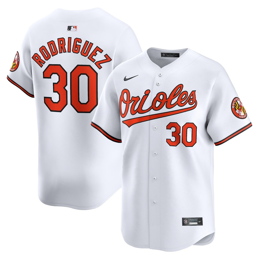 Grayson Rodriguez 30 Baltimore Orioles Home Limited White MLB Jersey Men's