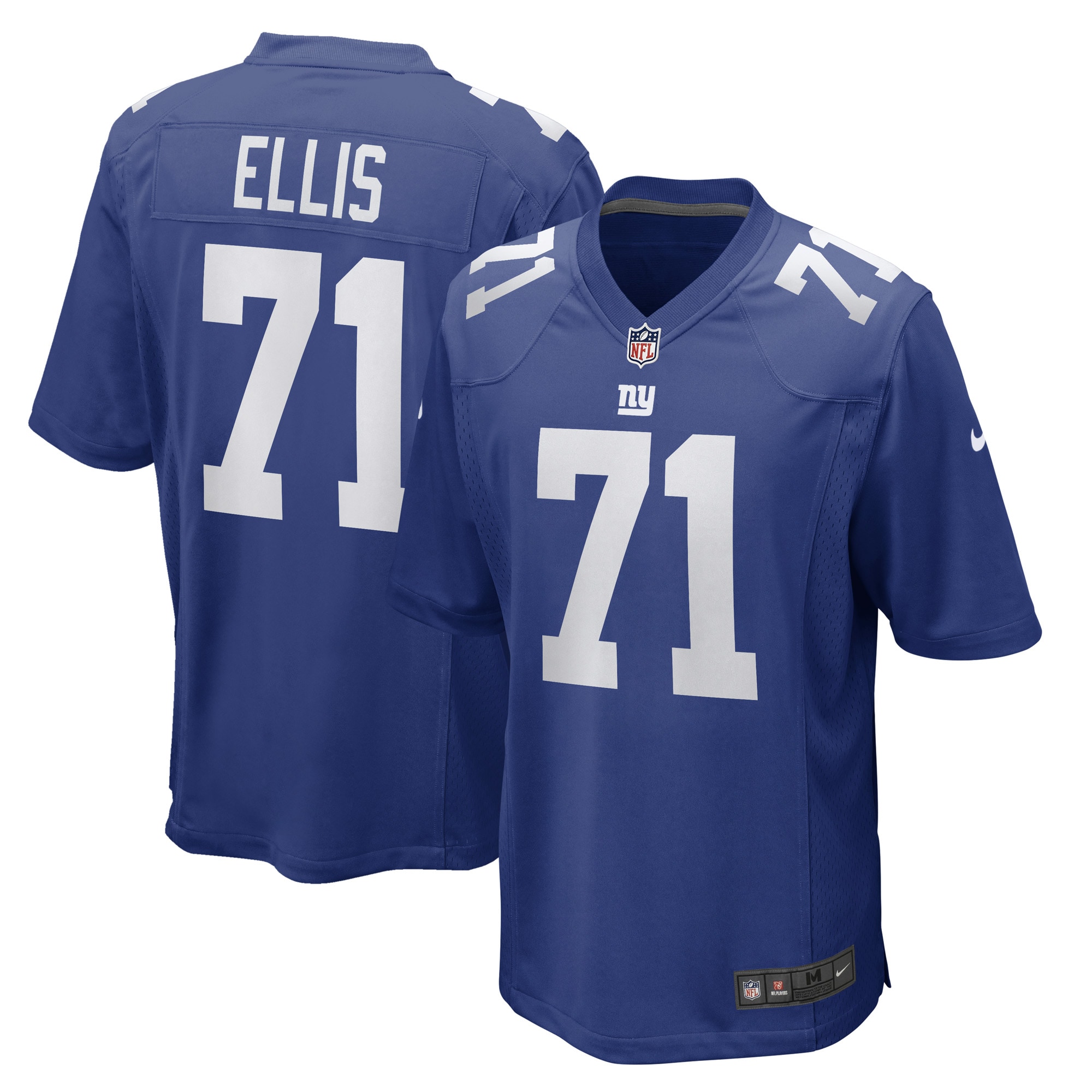 New York Giants Justin Ellis Royal Game Player NFL Jersey Men's