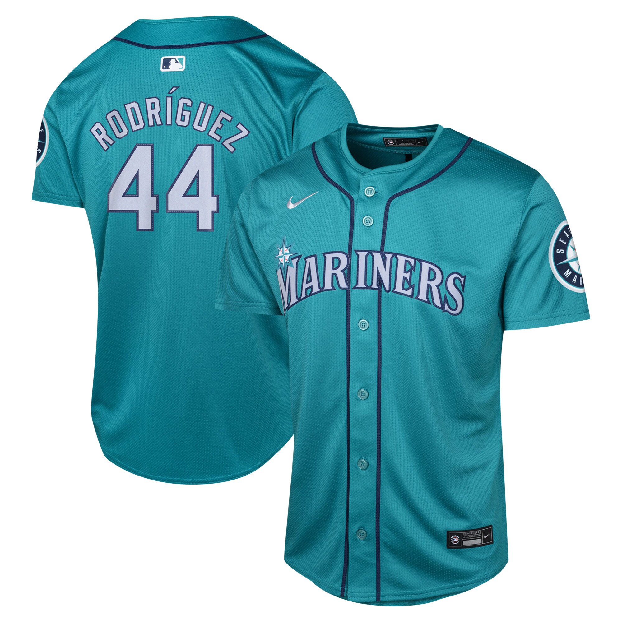 Seattle Mariners Julio Rodr?guez Aqua Alternate Limited Player MLB Jersey Youth